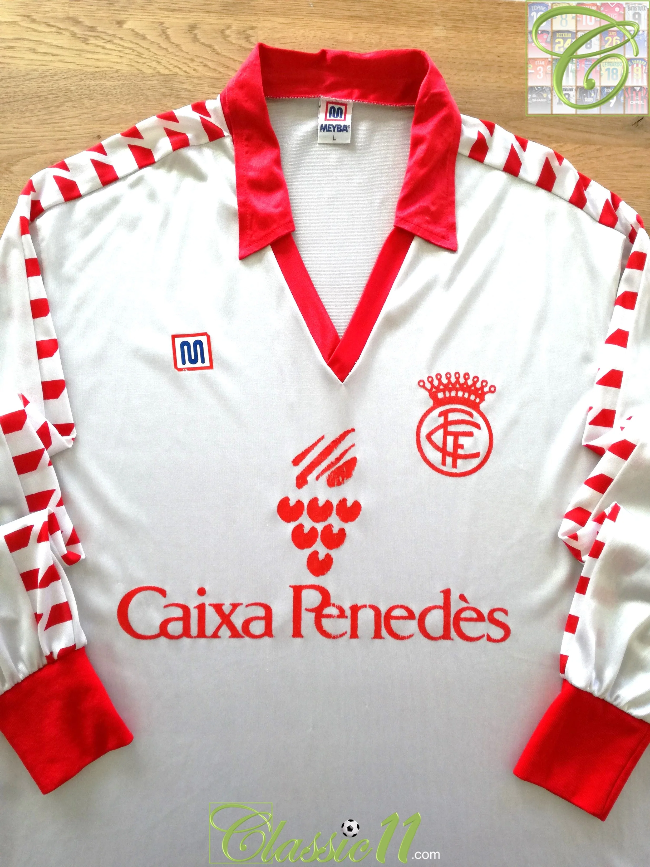 1984/85 Catalonia Away Player Issue Football Shirt #17 (L)