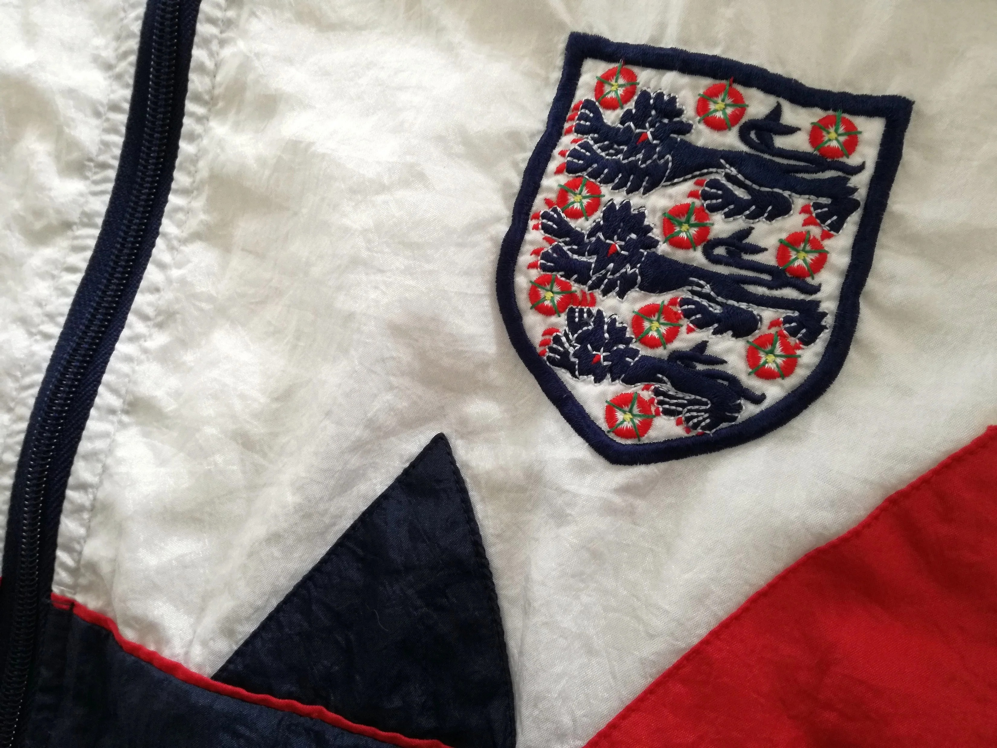 1990/91 England Track Jacket (S) - Image 6