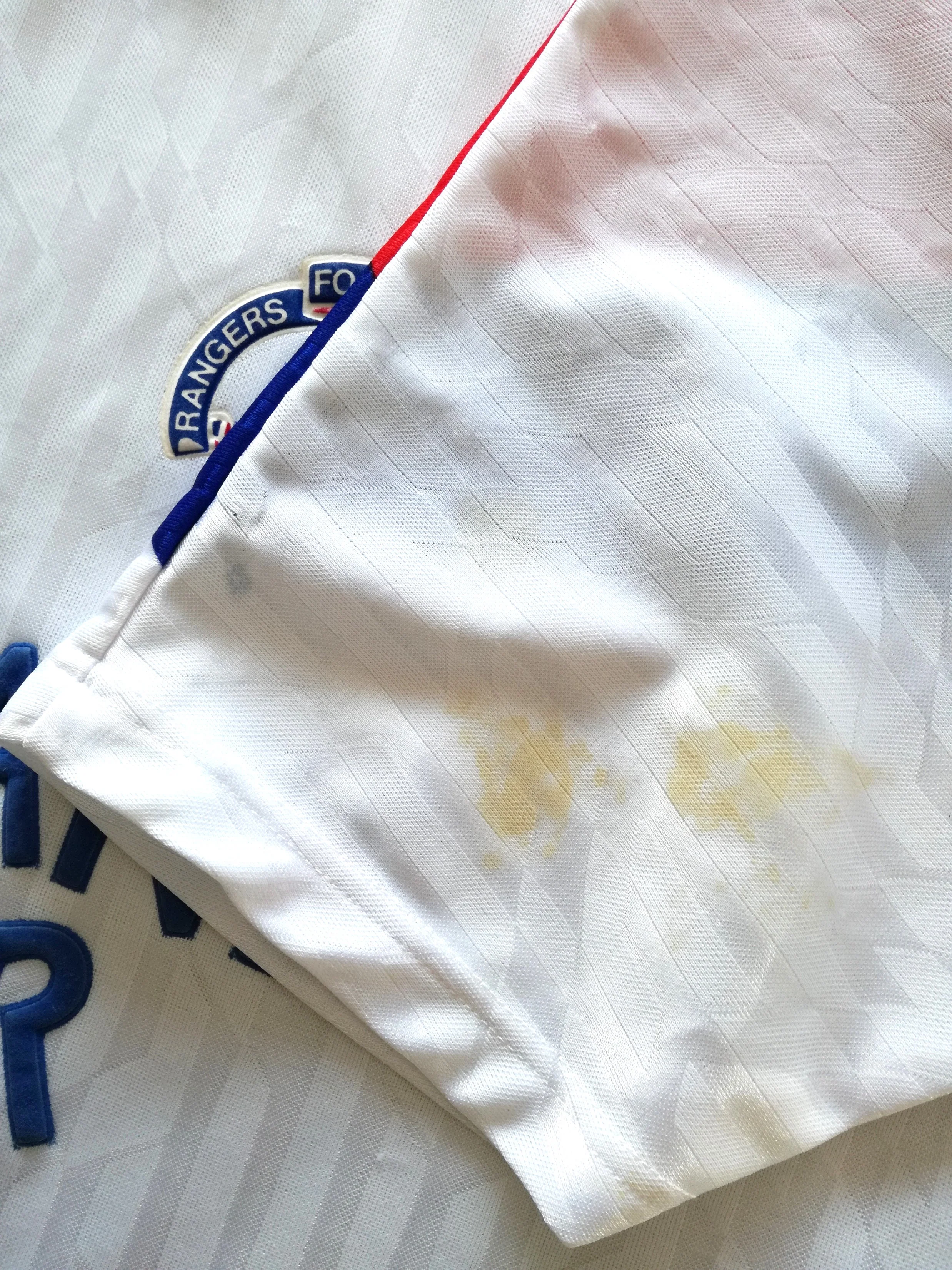 1990/91 Rangers Away Football Shirt (S) - Image 7