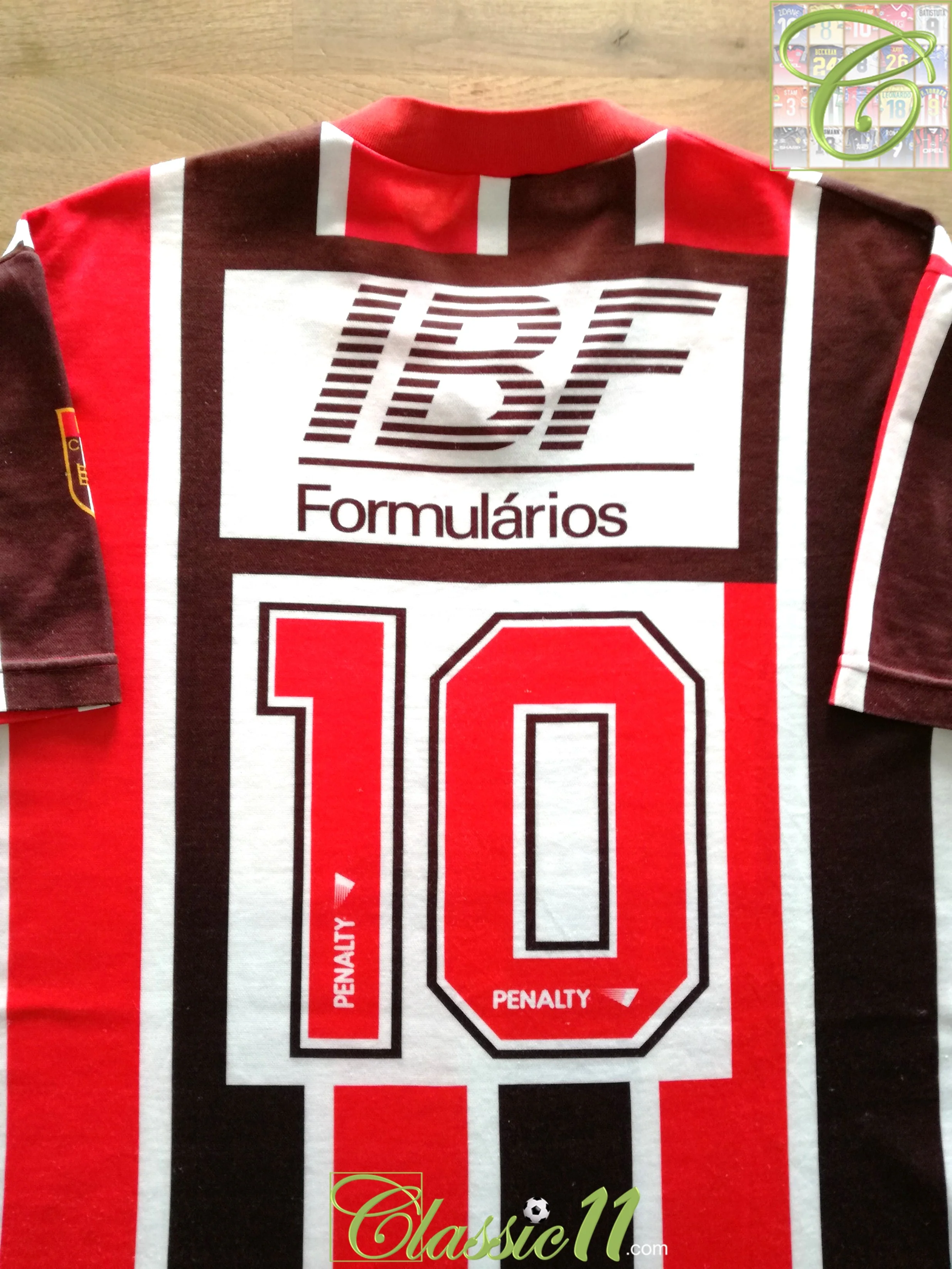 1991 Sao Paulo Away Football Shirt (Raí) #10 (XL)