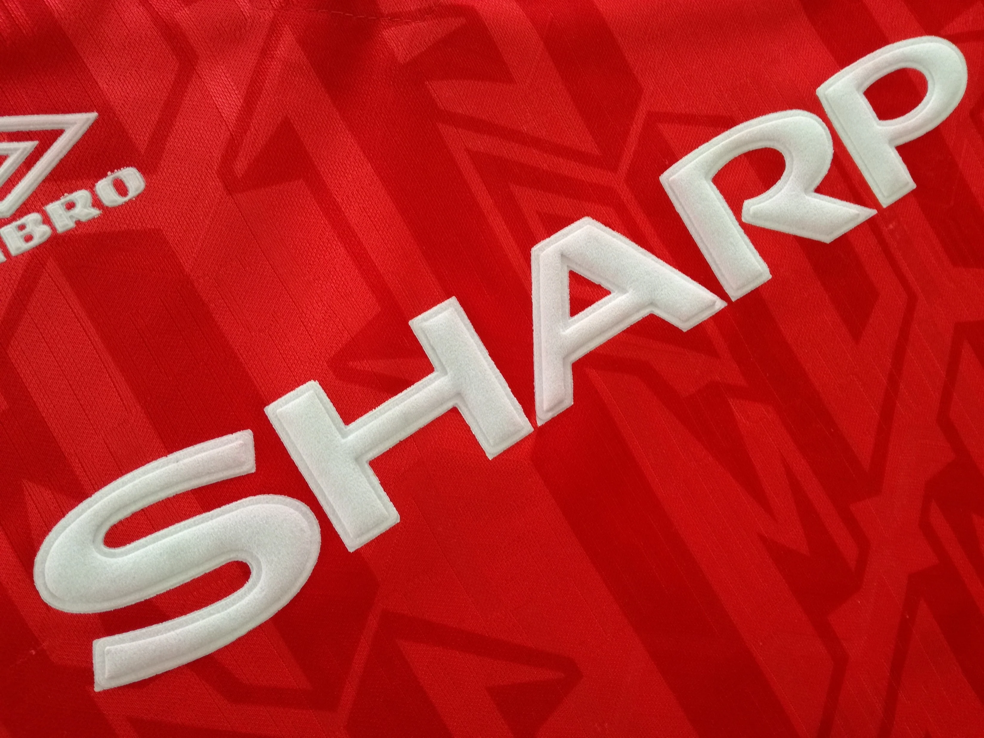 1992/93 Man Utd Home Football Shirt Cantona #7 (L) - Image 7