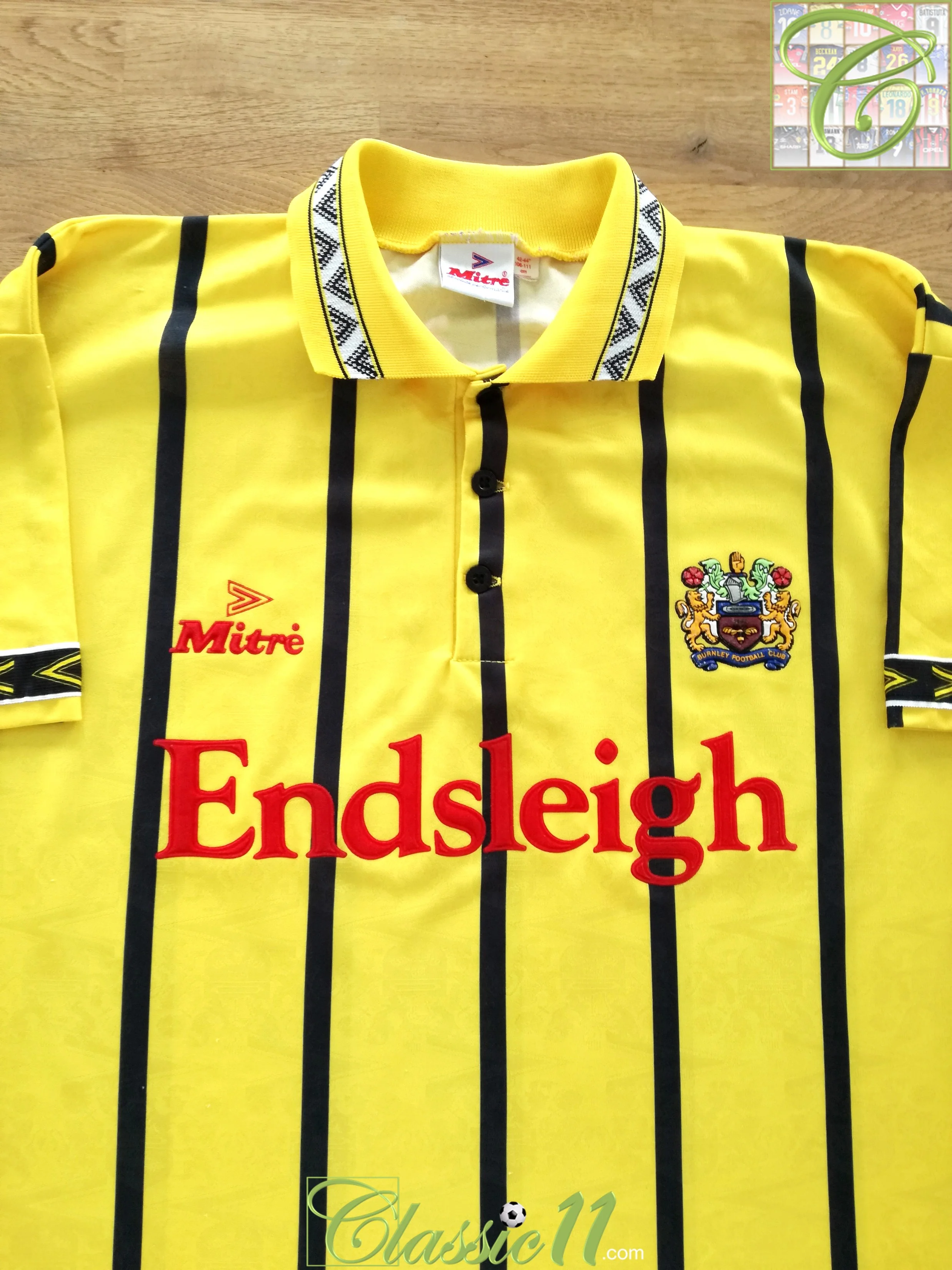 1993/94 Burnley Away Football Shirt (XL)