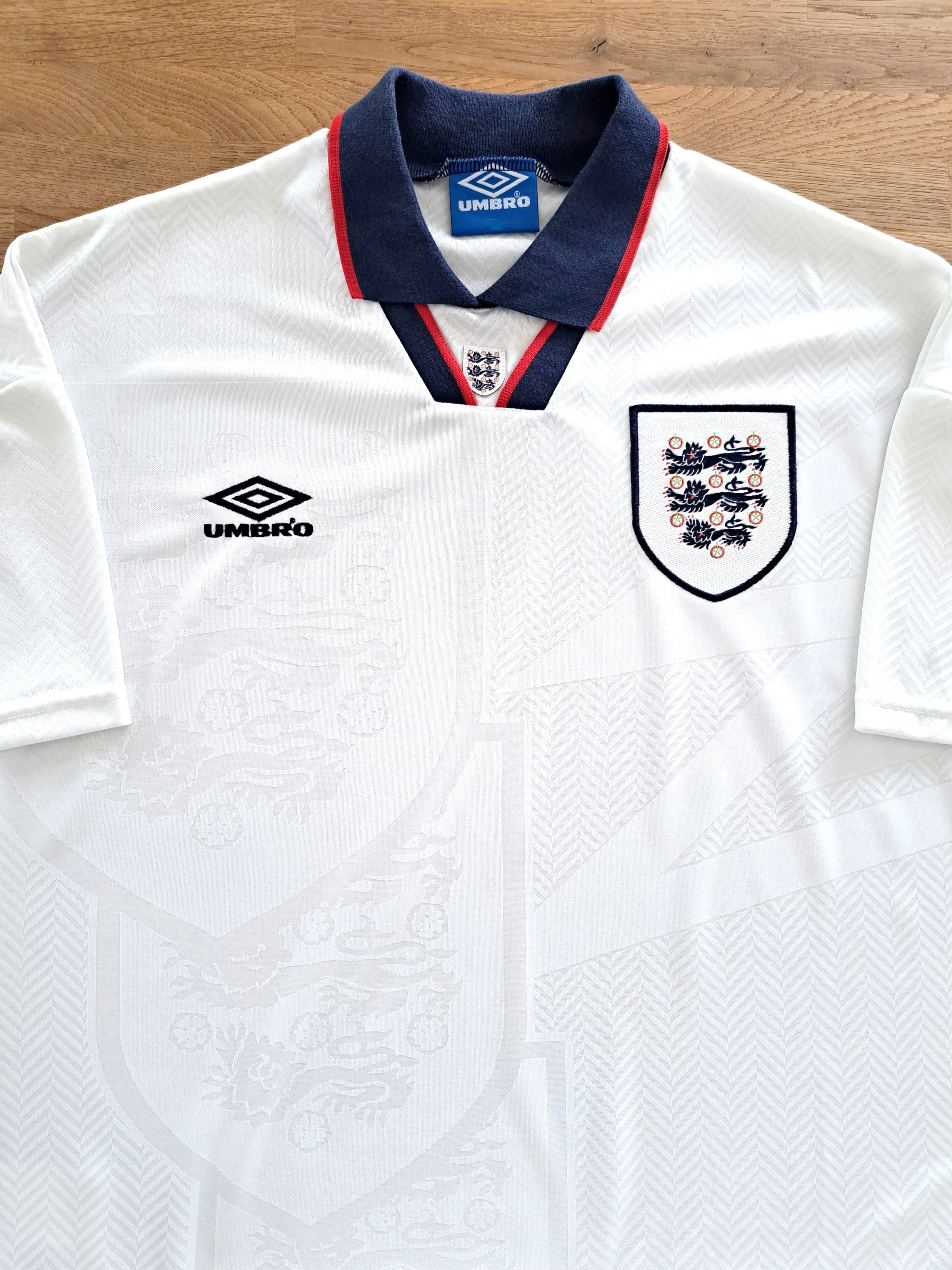 1993/94 England Home Football Shirt (L)
