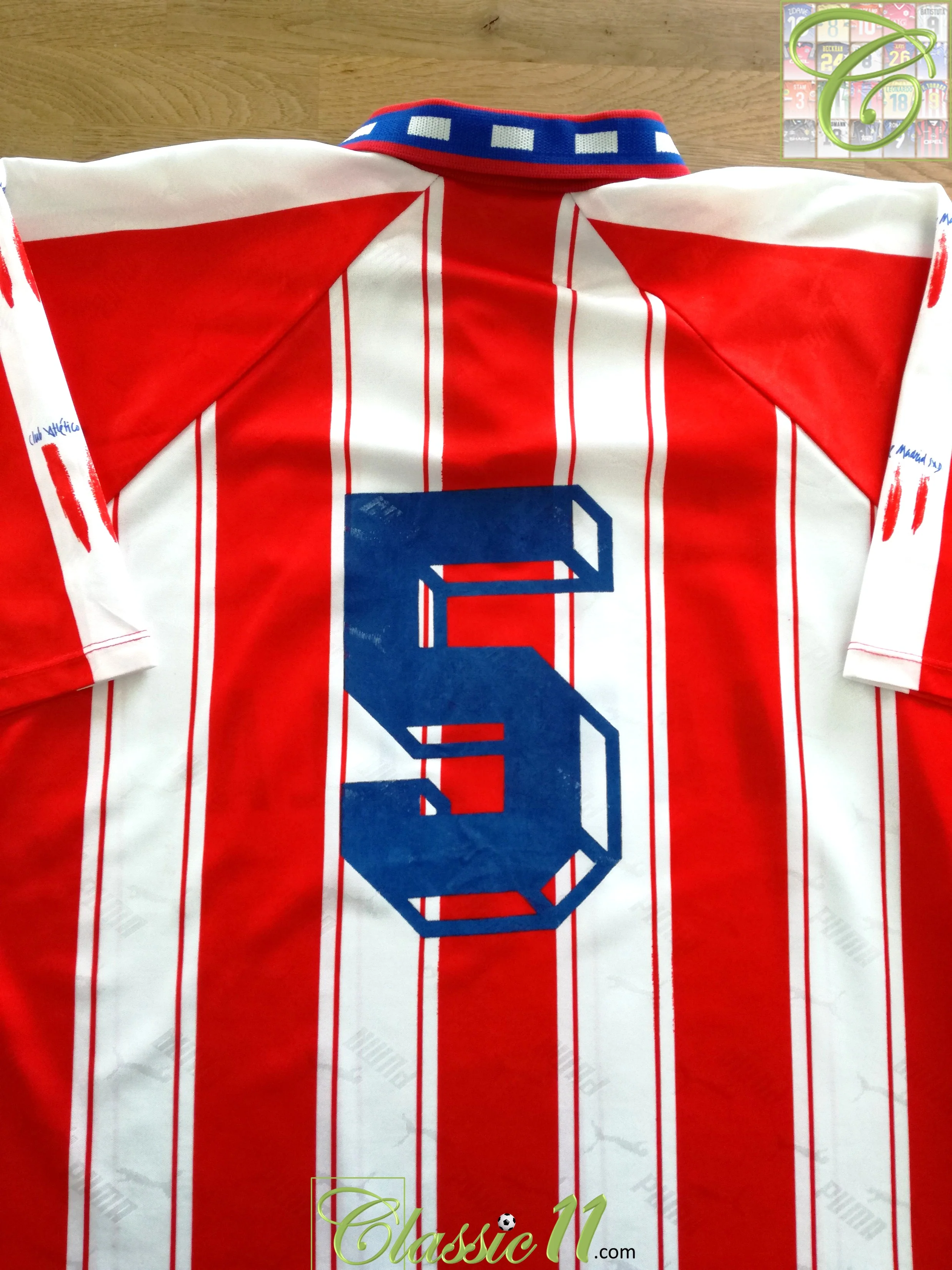 1994/95 Atlético Madrid Home Football Shirt #5 (L)