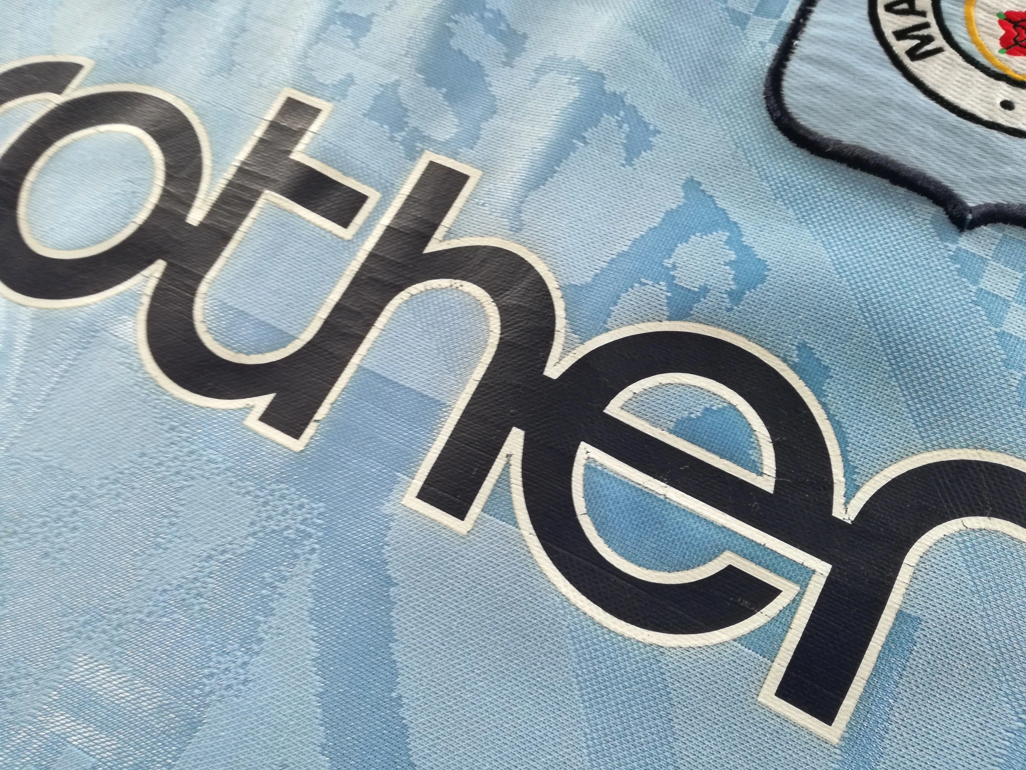 1995/96 Man City Home Football Shirt Kinkladze #7 (XXL) - Image 5