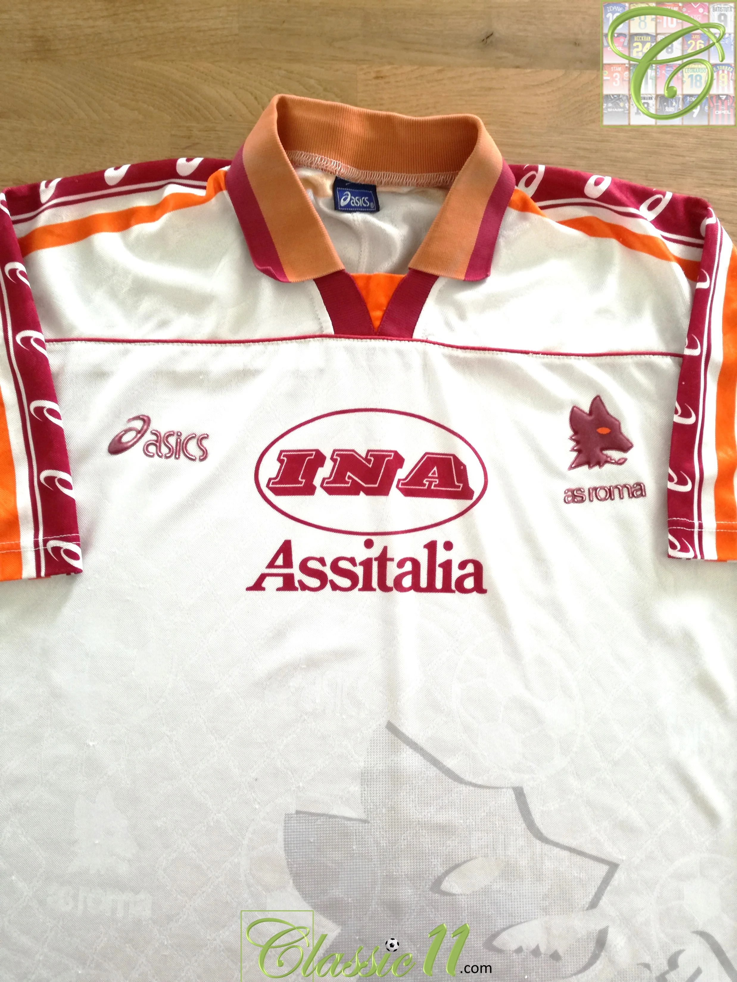 1995/96 Roma Away Football Shirt (L)