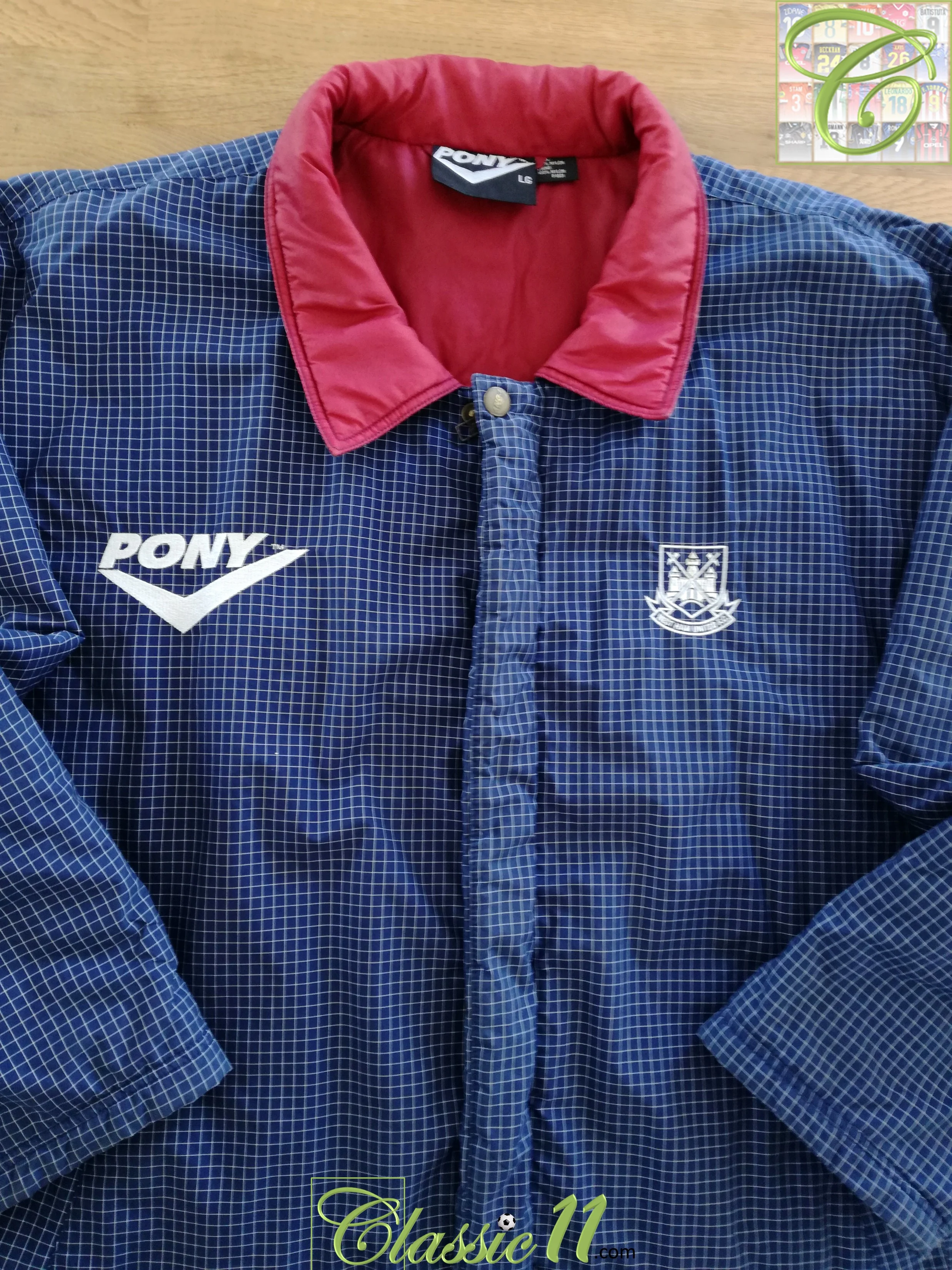 1995/96 West Ham Padded Bench Coat (L)