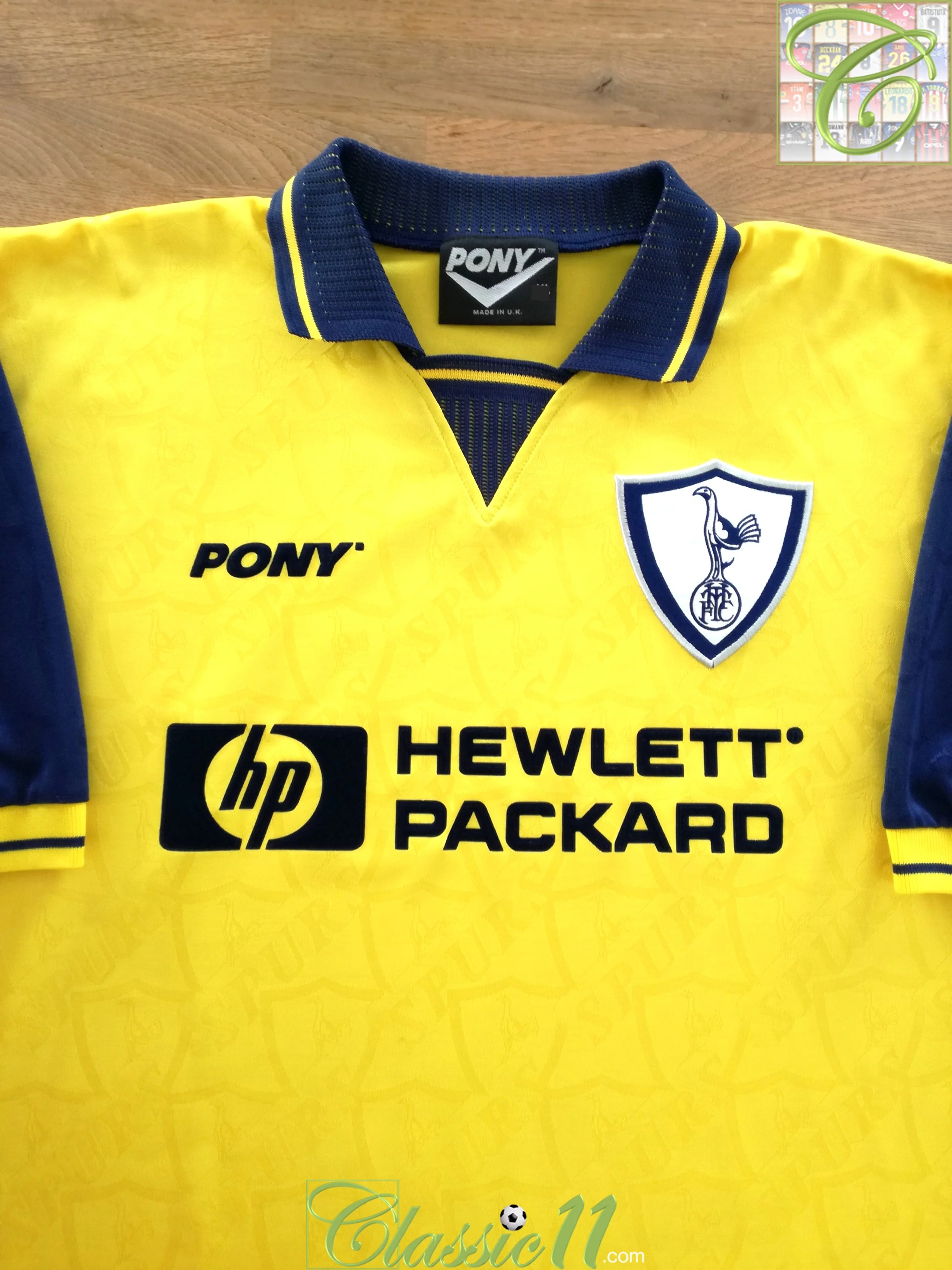 1995/96 Tottenham 3rd Premier League Football Shirt Vega #15 (L) - Image 5