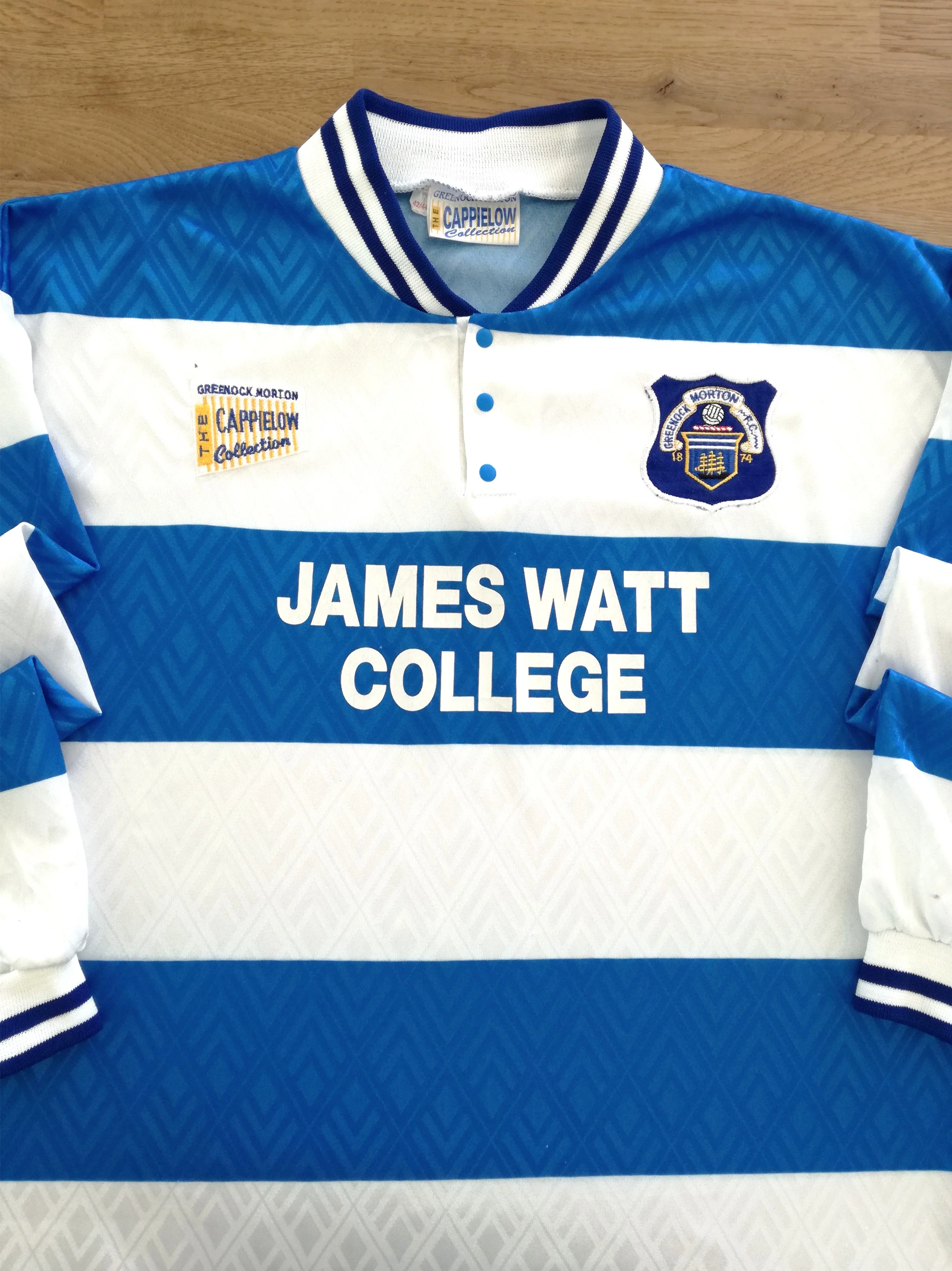 1996/97 Greenock Morton Home Football Shirt. (L)