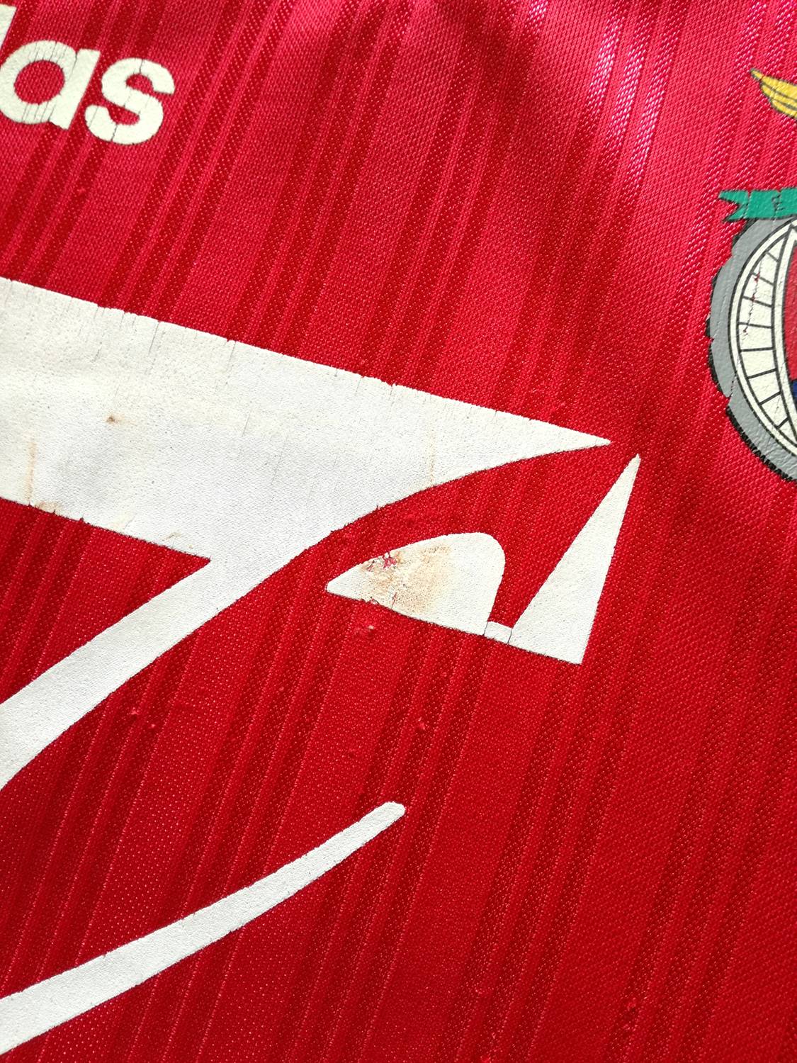 1997/98 Benfica Home Football Shirt Tiago #6 (M) - Image 3