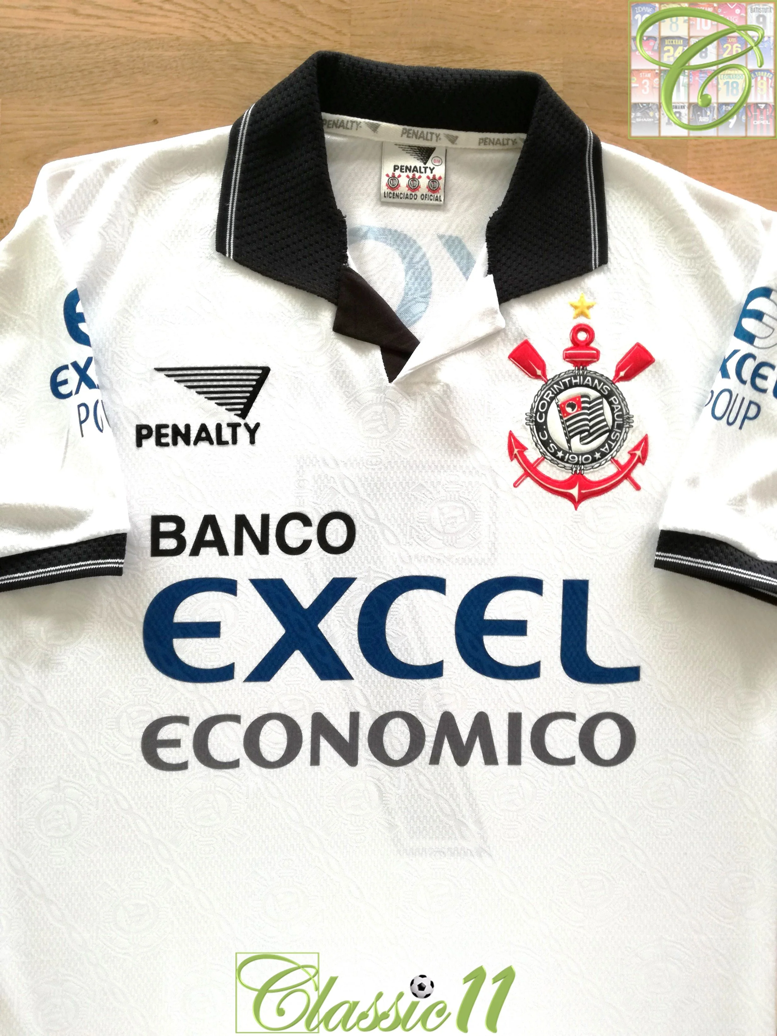 1997 Corinthians Home Football Shirt #7 (Marcelinho Carioca) (M) - Image 2