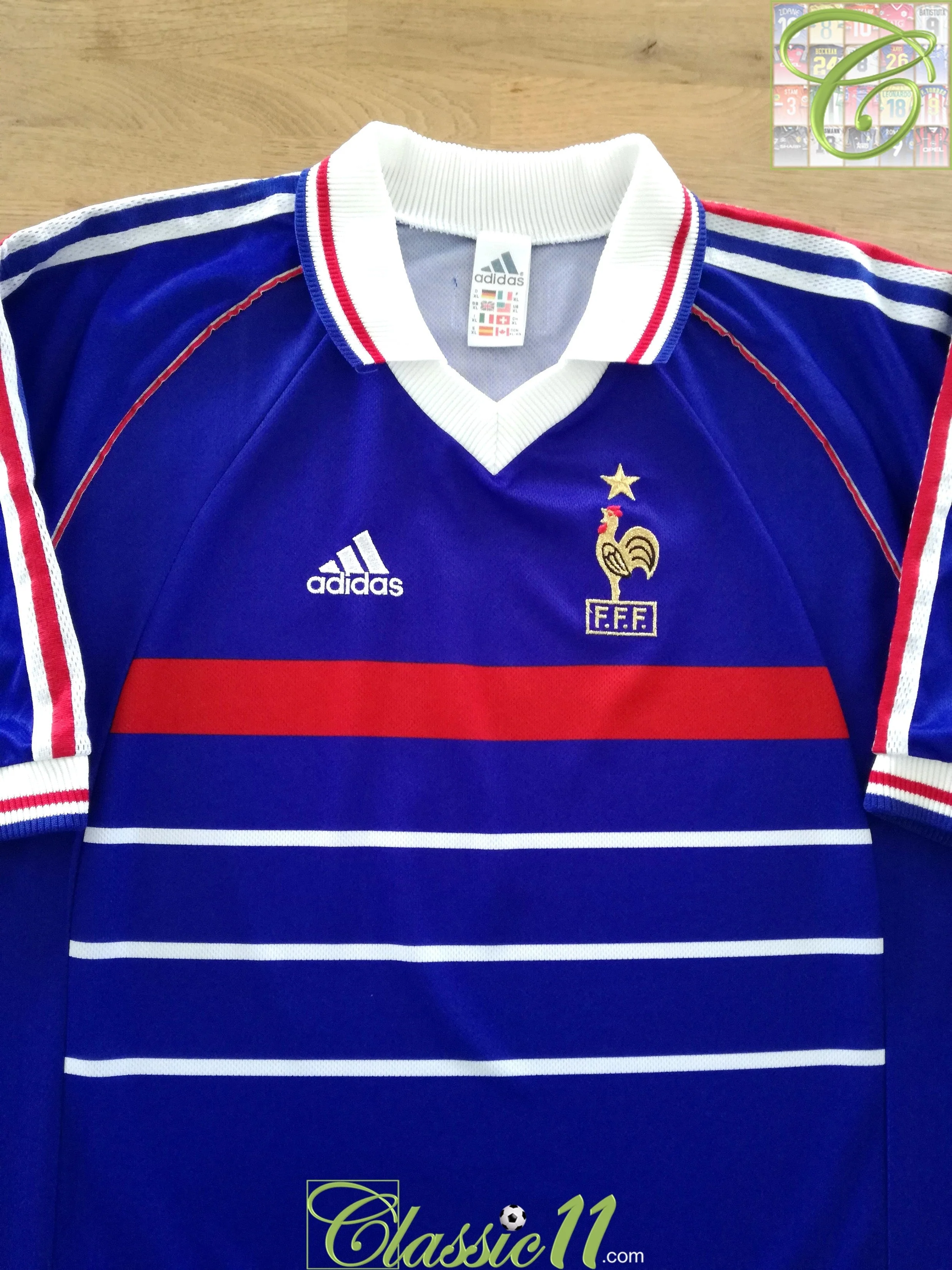 1998/99 France Home Football Shirt (XL)