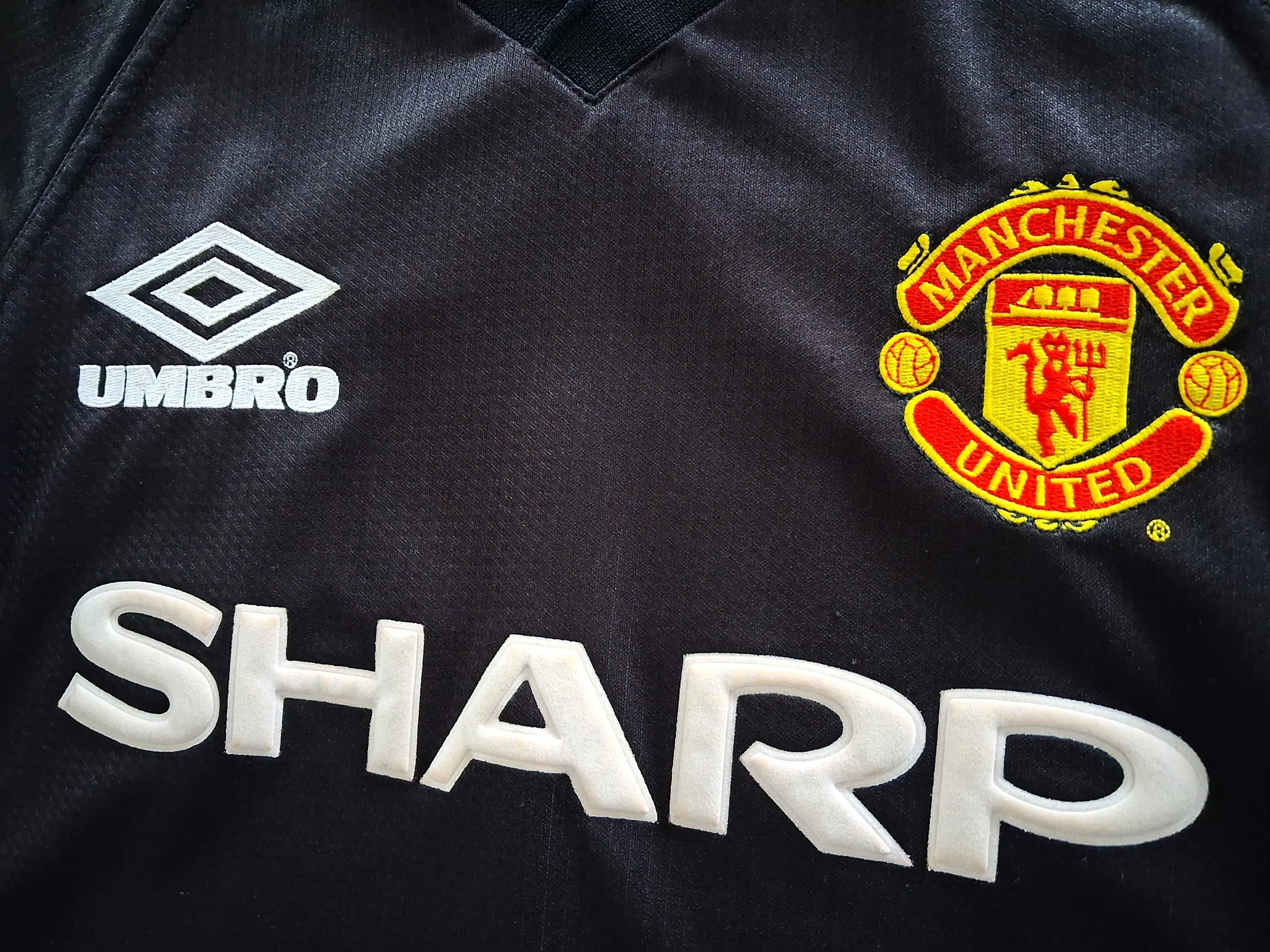 1998/99 Man Utd 3rd Premier League Football Shirt Beckham #7 (L) - Image 4