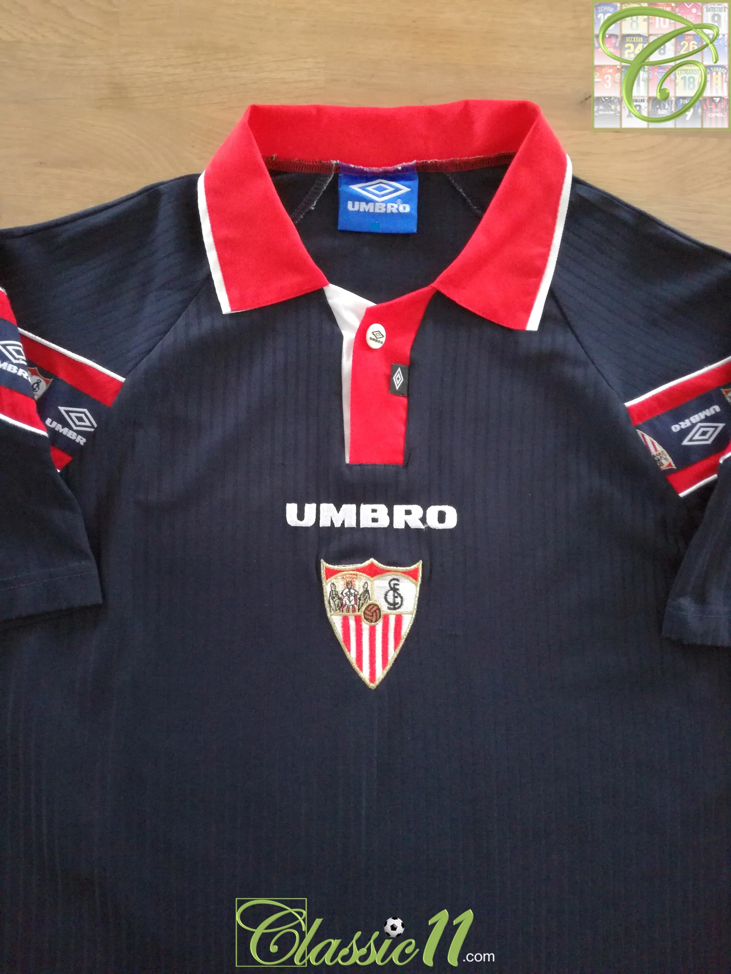 1998/99 Sevilla 3rd Football Shirt Olivera #8 (L) - Image 2