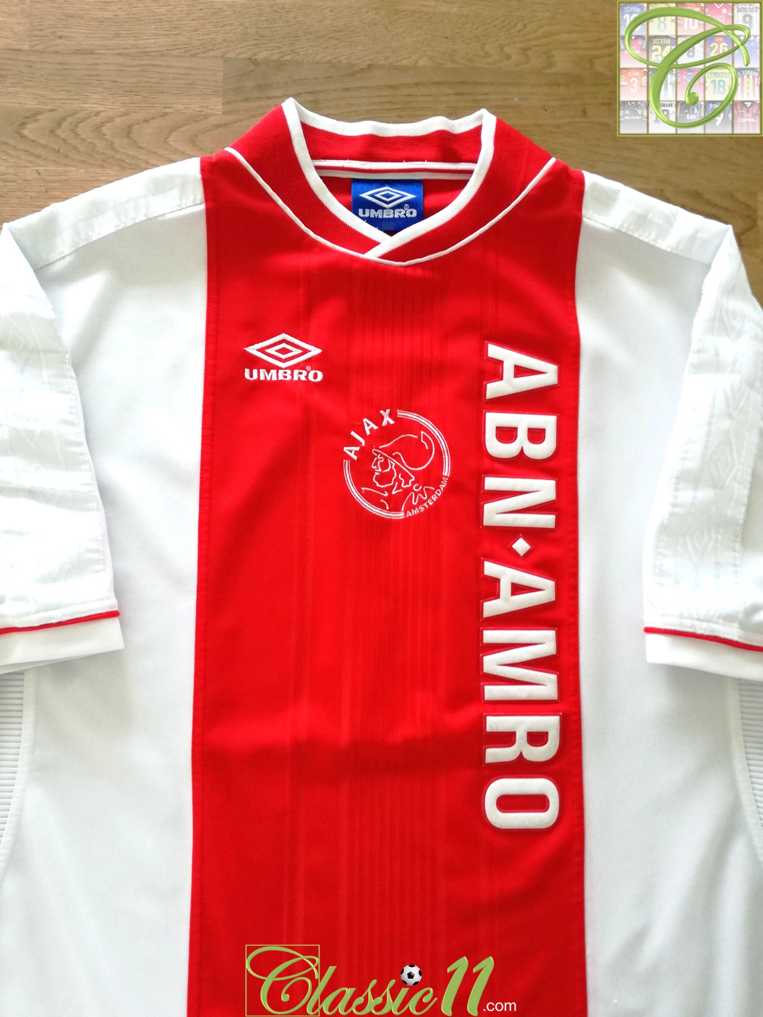 1999/00 Ajax Home Football Shirt Machlas #9 (XXL) - Image 2