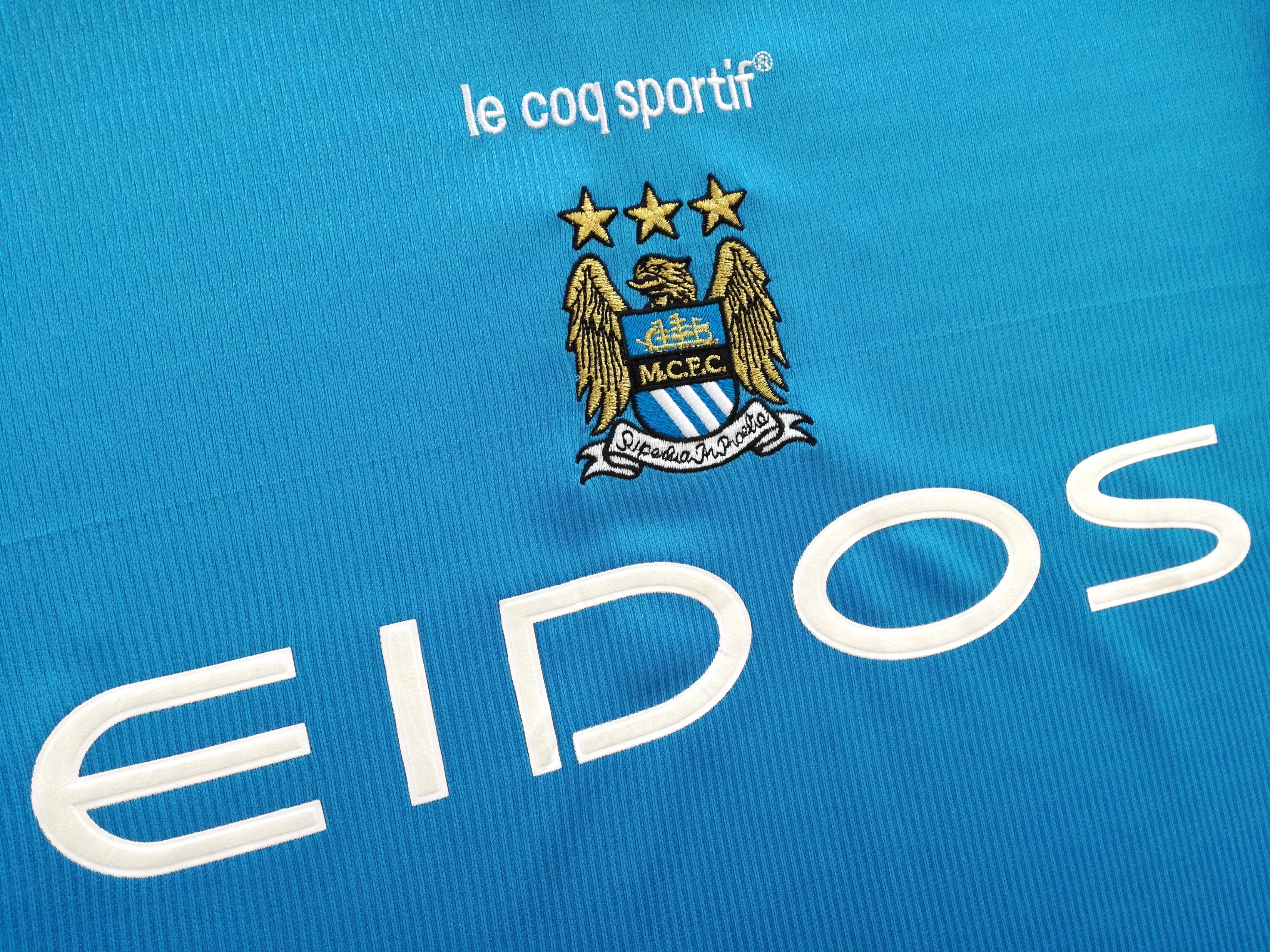 1999/00 Man City Home Football Shirt (L) - Image 4