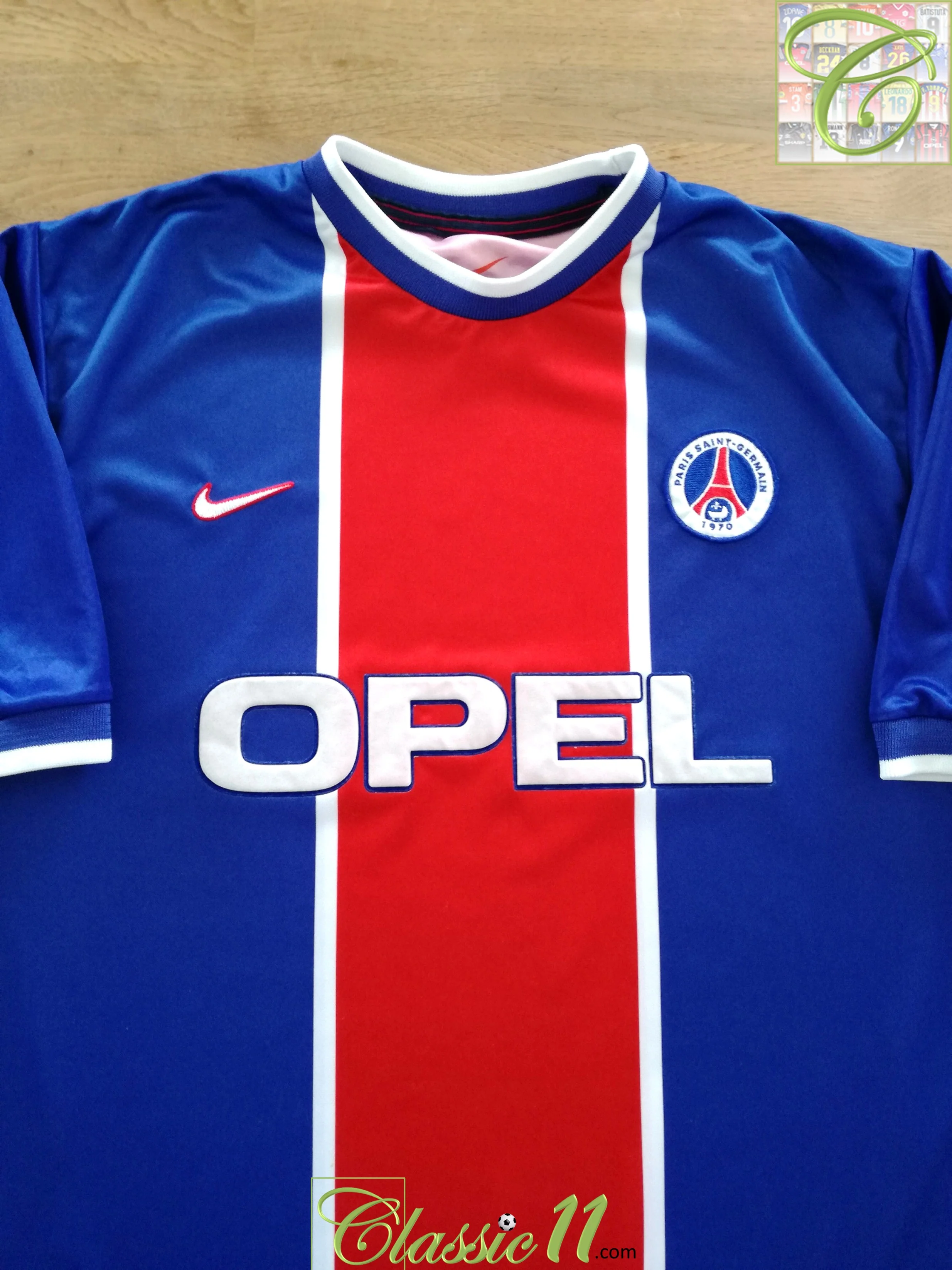1999/00 PSG Home Player Issue Football Shirt (L)