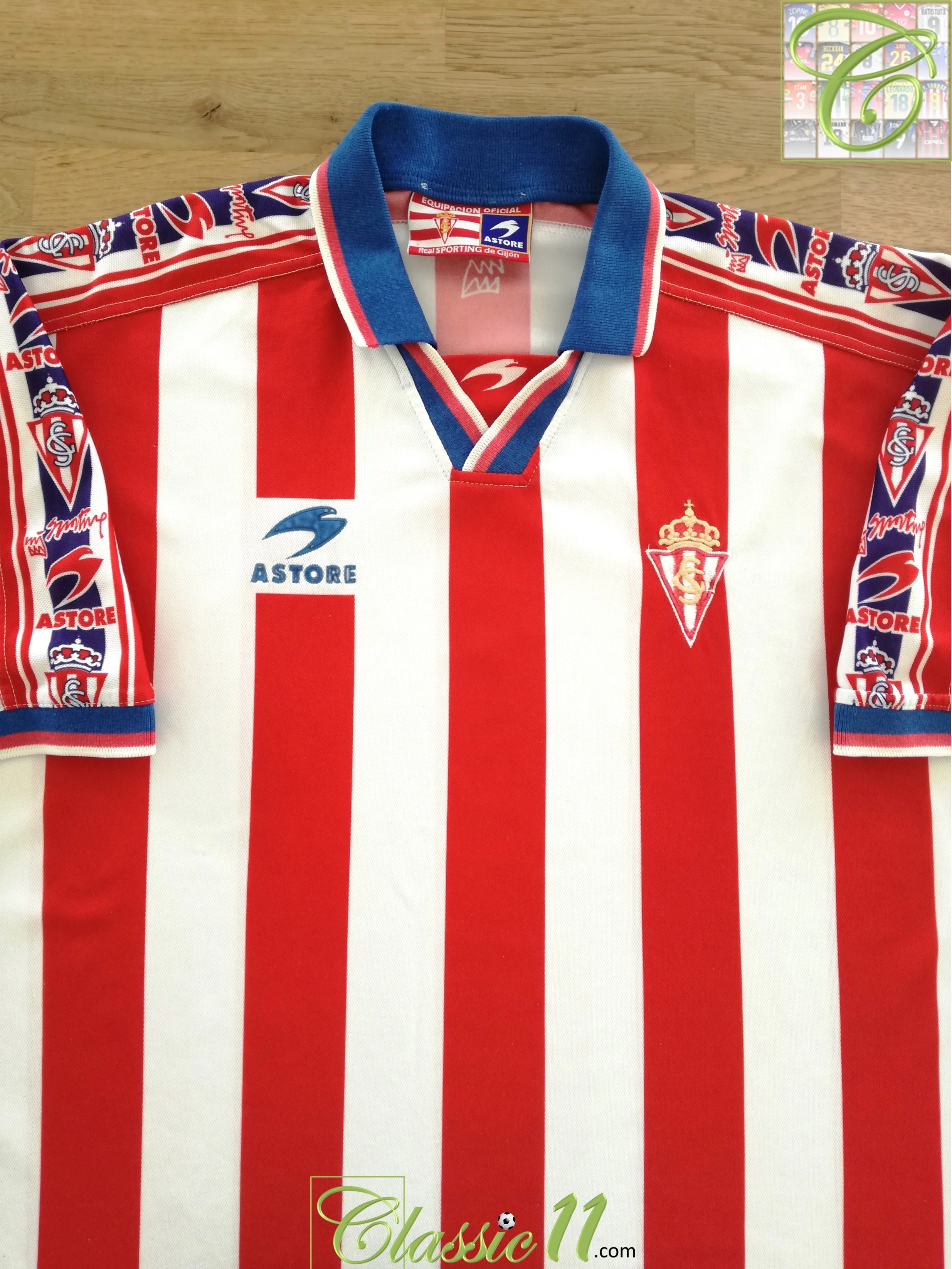 1999/00 Sporting Gijon Home Football Shirt (XL)