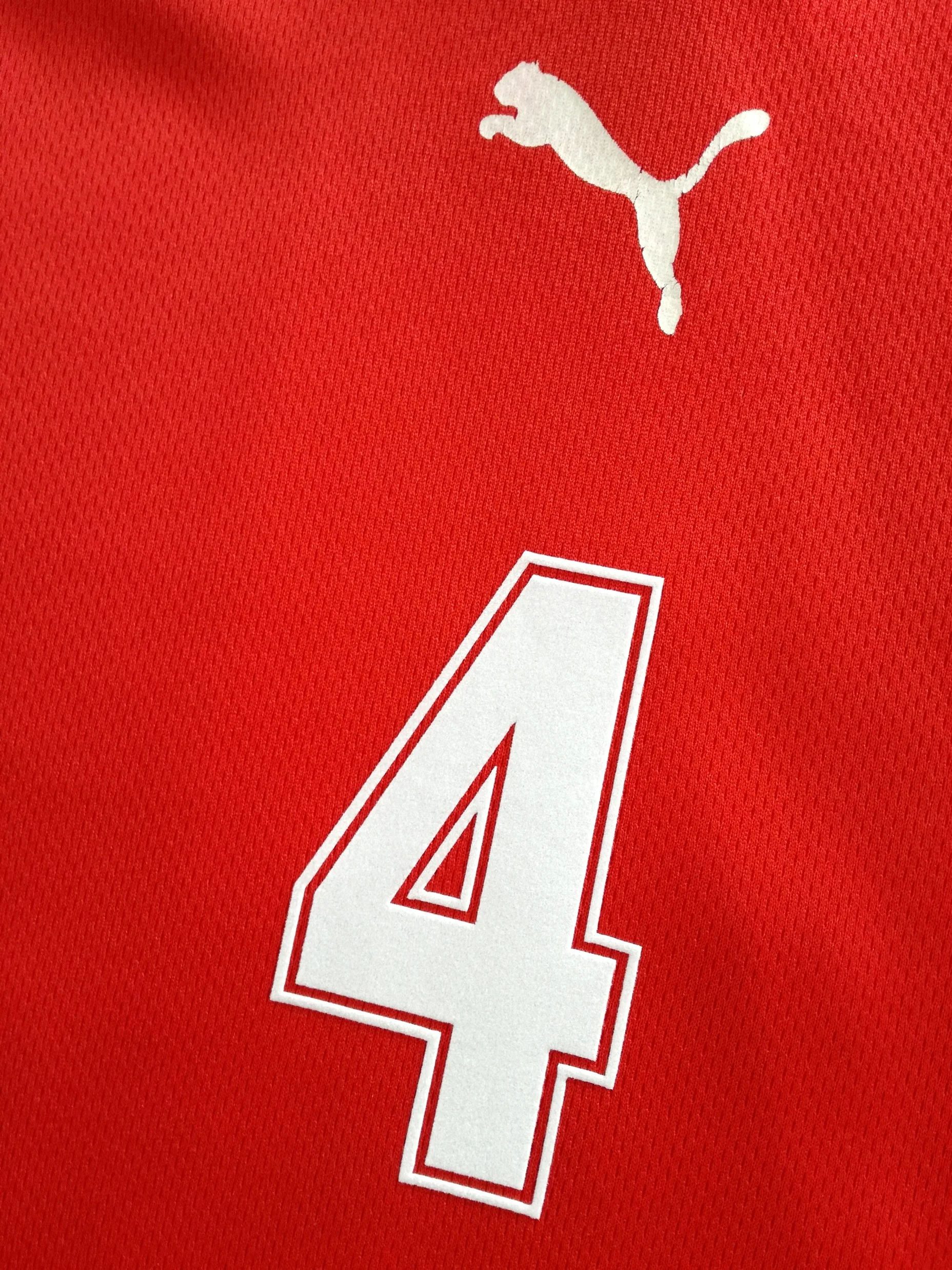 2000/01 Czech Republic Home Player Issue Football Shirt Nedved #4 (M) - Image 4