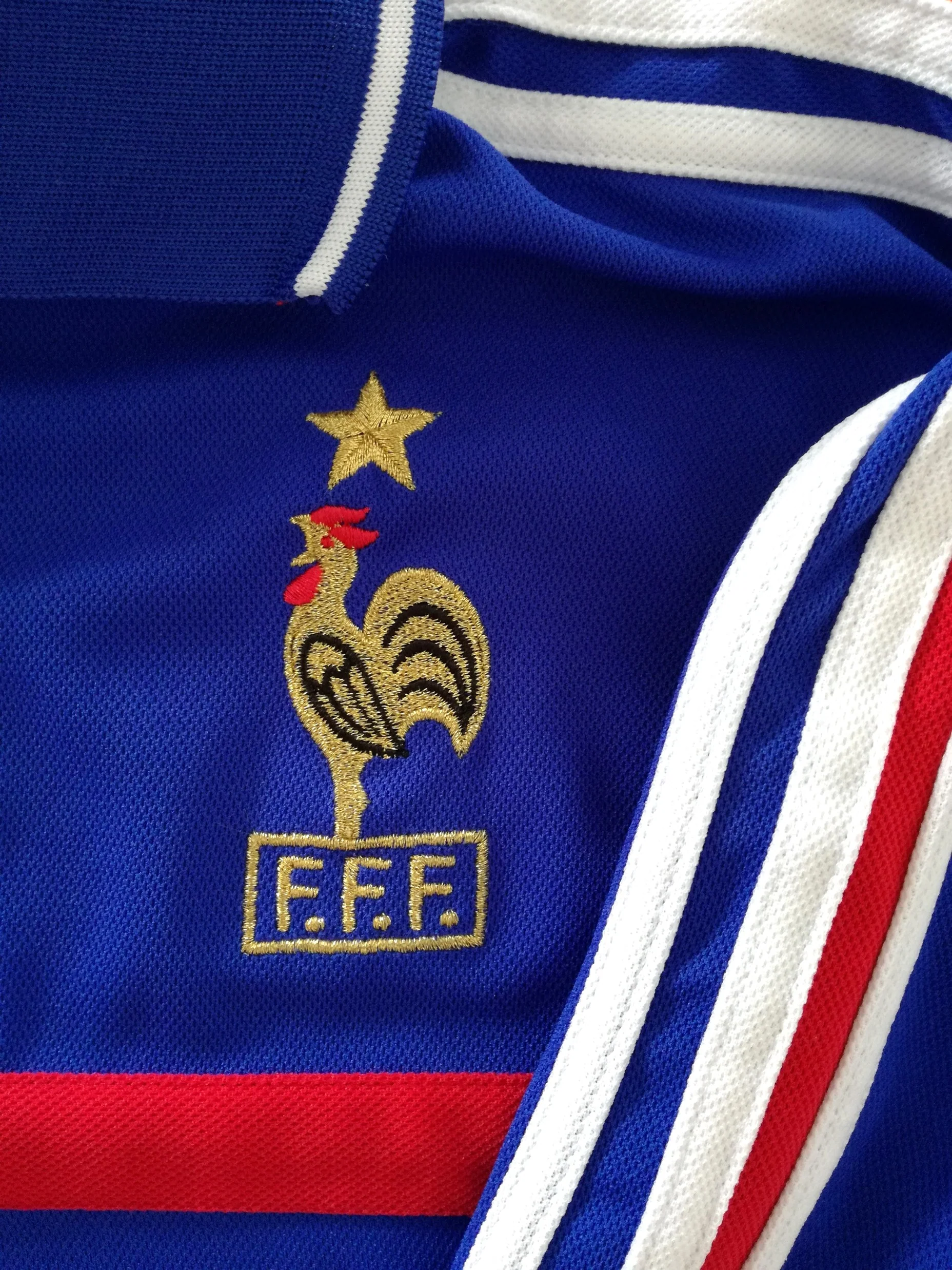 2000/01 France Home Football Shirt Zidane #10 (L) - Image 4
