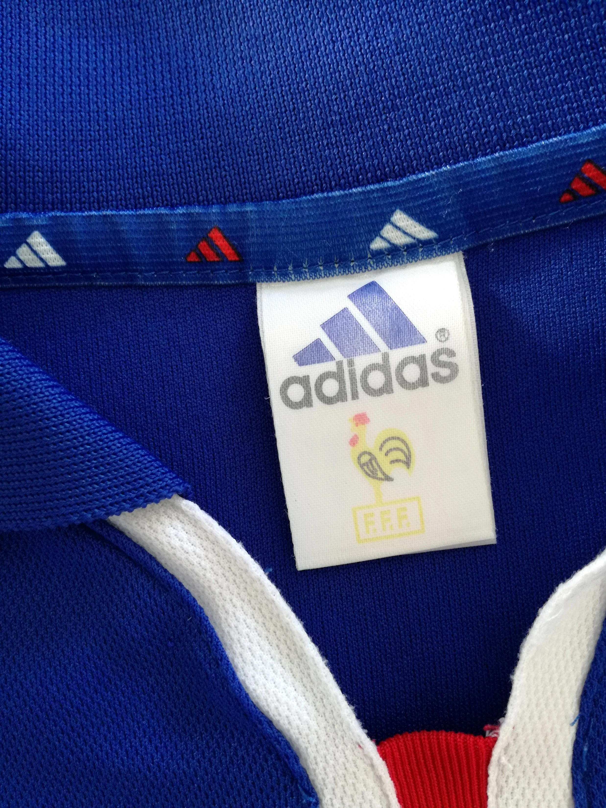 2000/01 France Home Football Shirt Zidane #10 (L) - Image 5