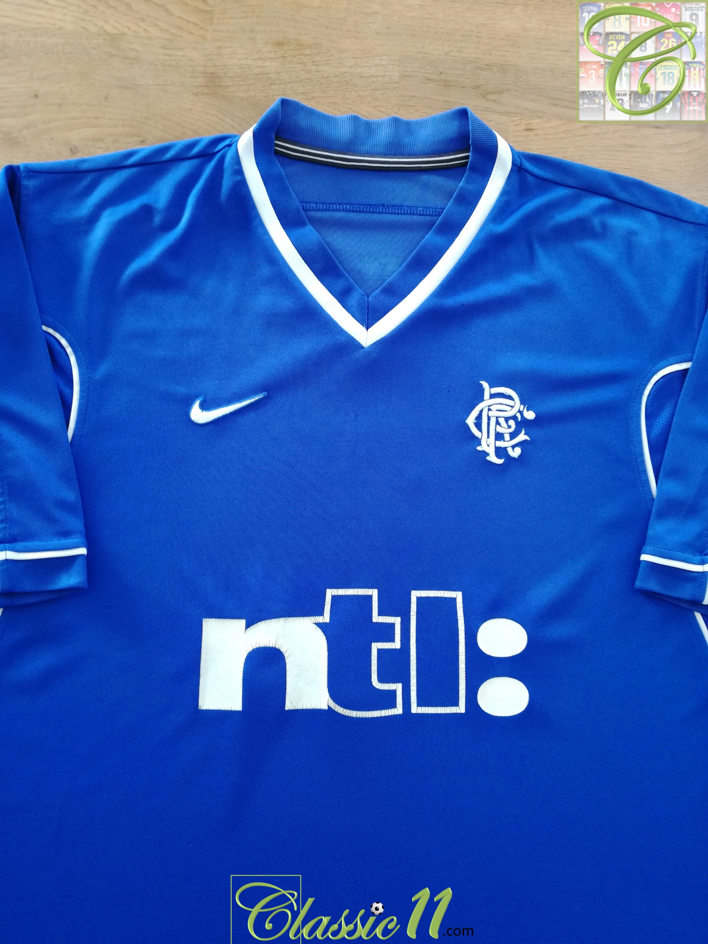 1999/00 Rangers Home SPL Player Issue Football Shirt Kanchelskis #7 (XL) - Image 2