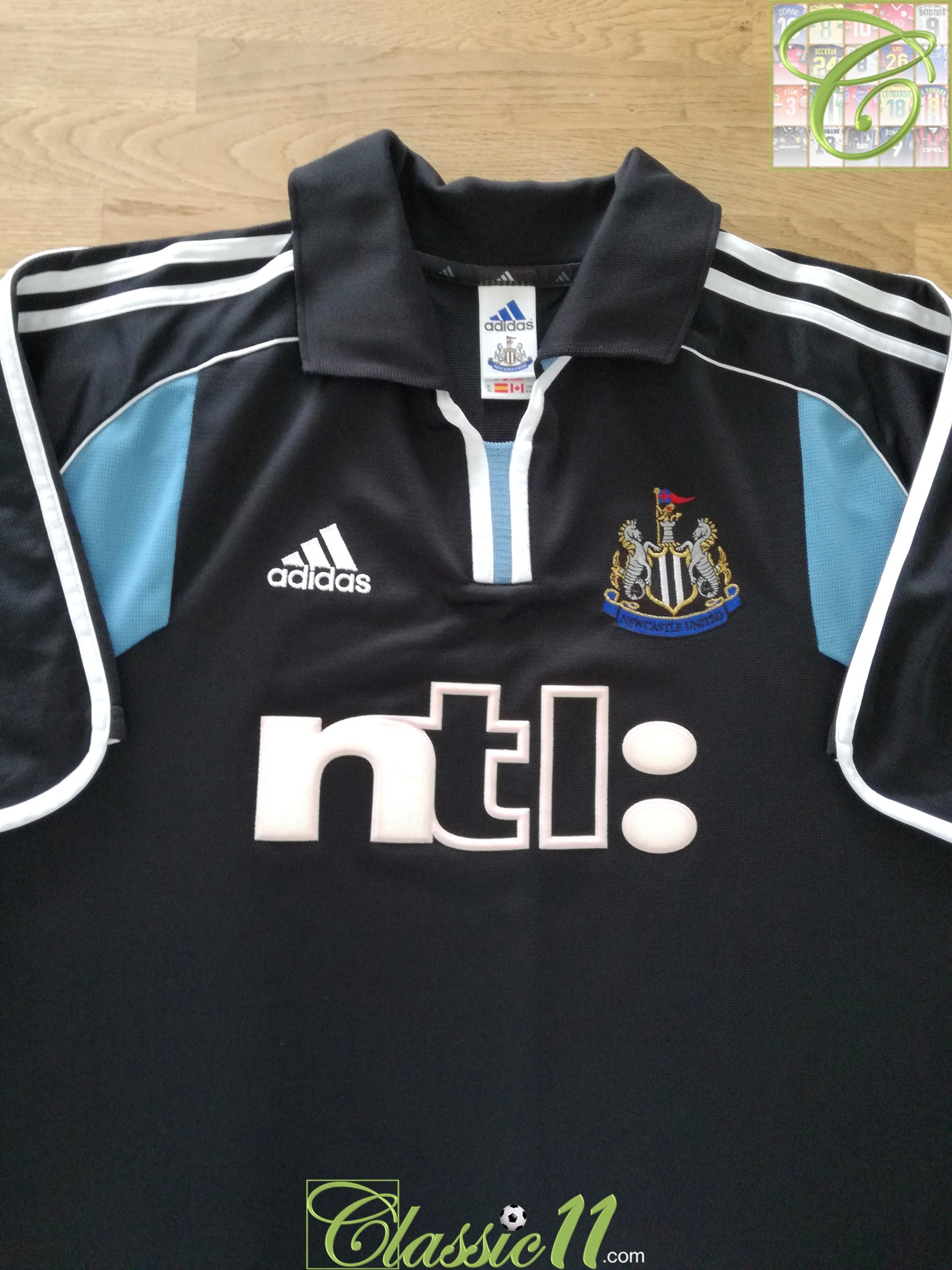 2000/01 Newcastle United Away Premier League Football Shirt Dyer #7 (XL) - Image 2