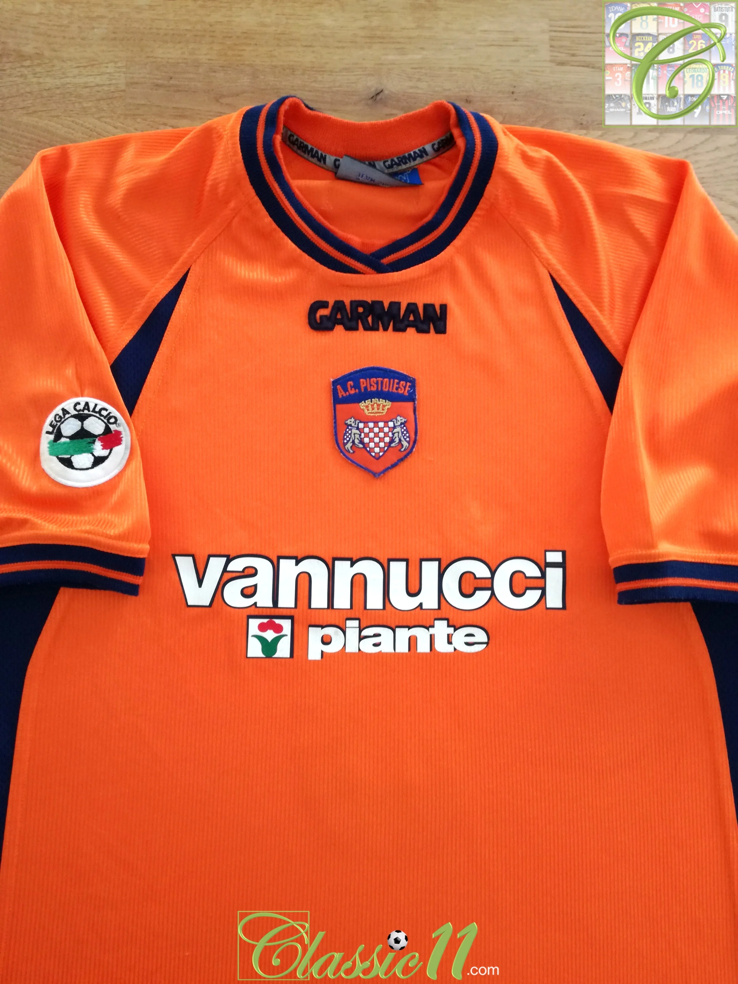 2001/02 AC Pistoiese Home Serie Football Shirt Bianchini #3 (L) - Image 2