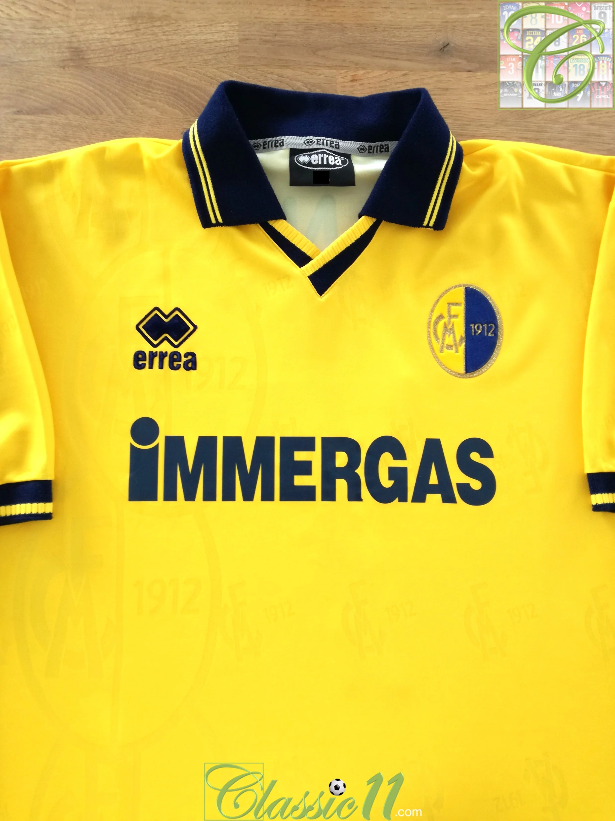 2001/02 Modena Home Football Shirt Milanetto #7 (XL) - Image 2