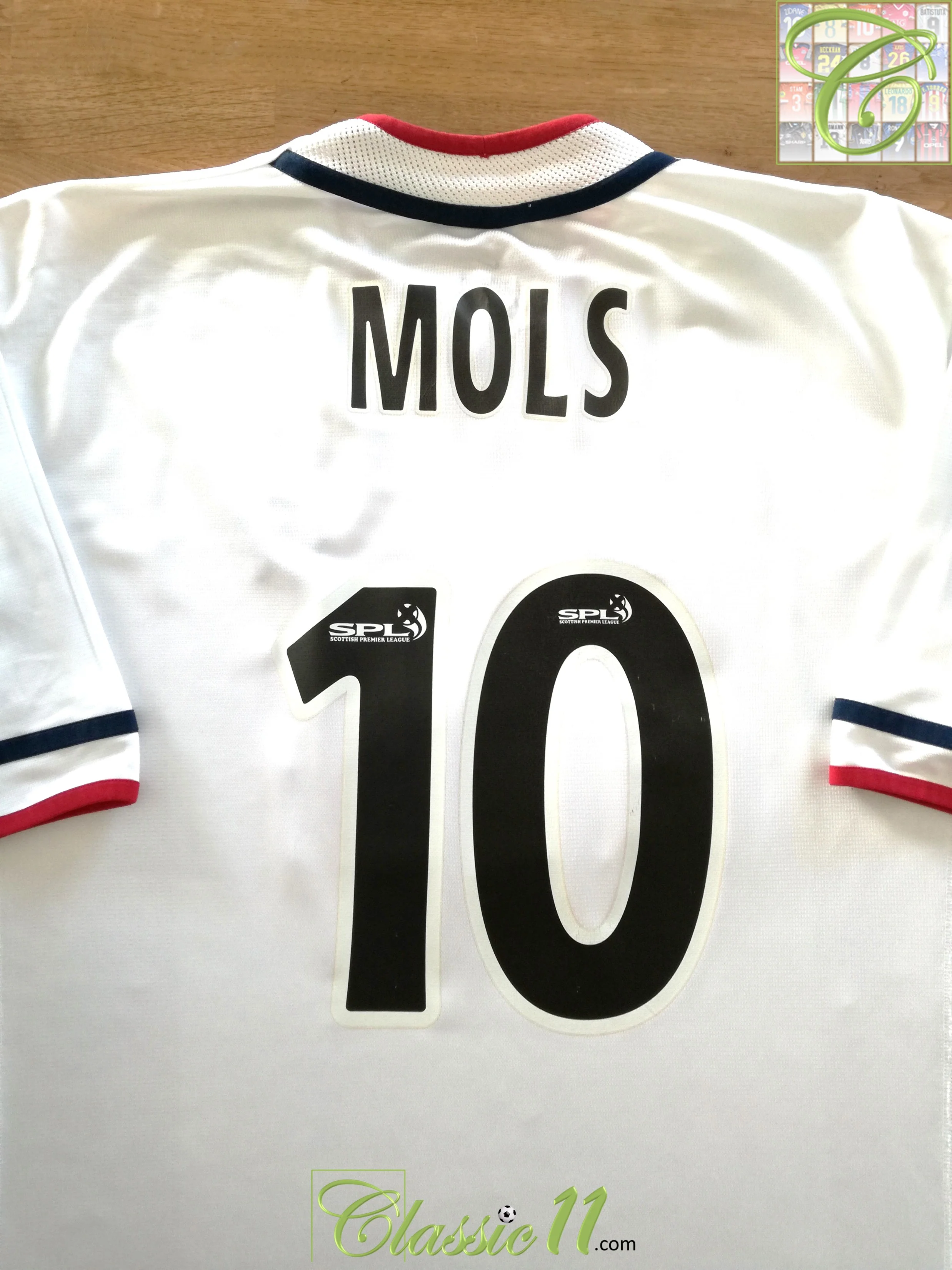 2001/02 Rangers Away SPL Football Shirt Mols #10 (XXL)