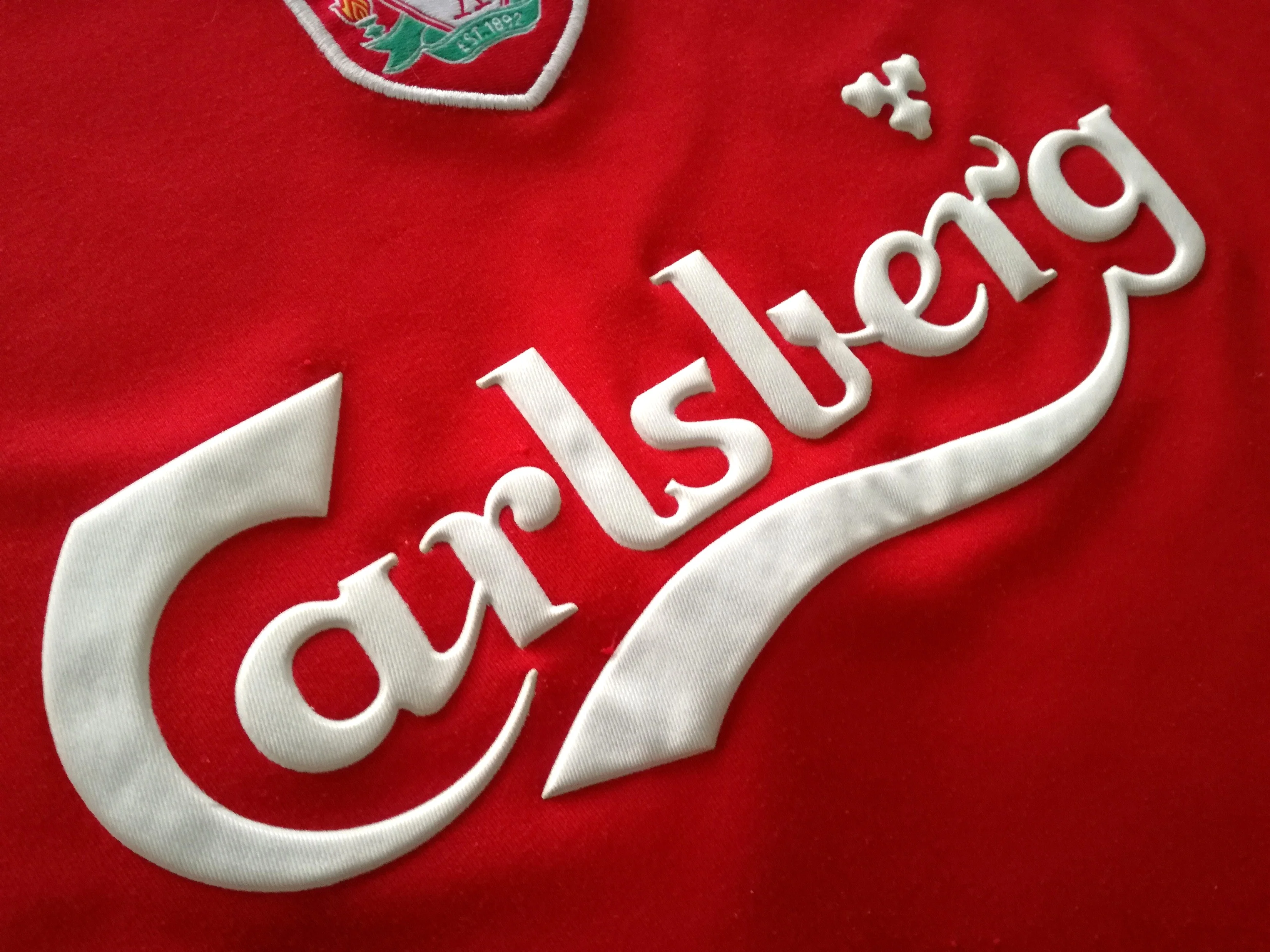 2002/03 Liverpool Home Football Shirt (L) - Image 4