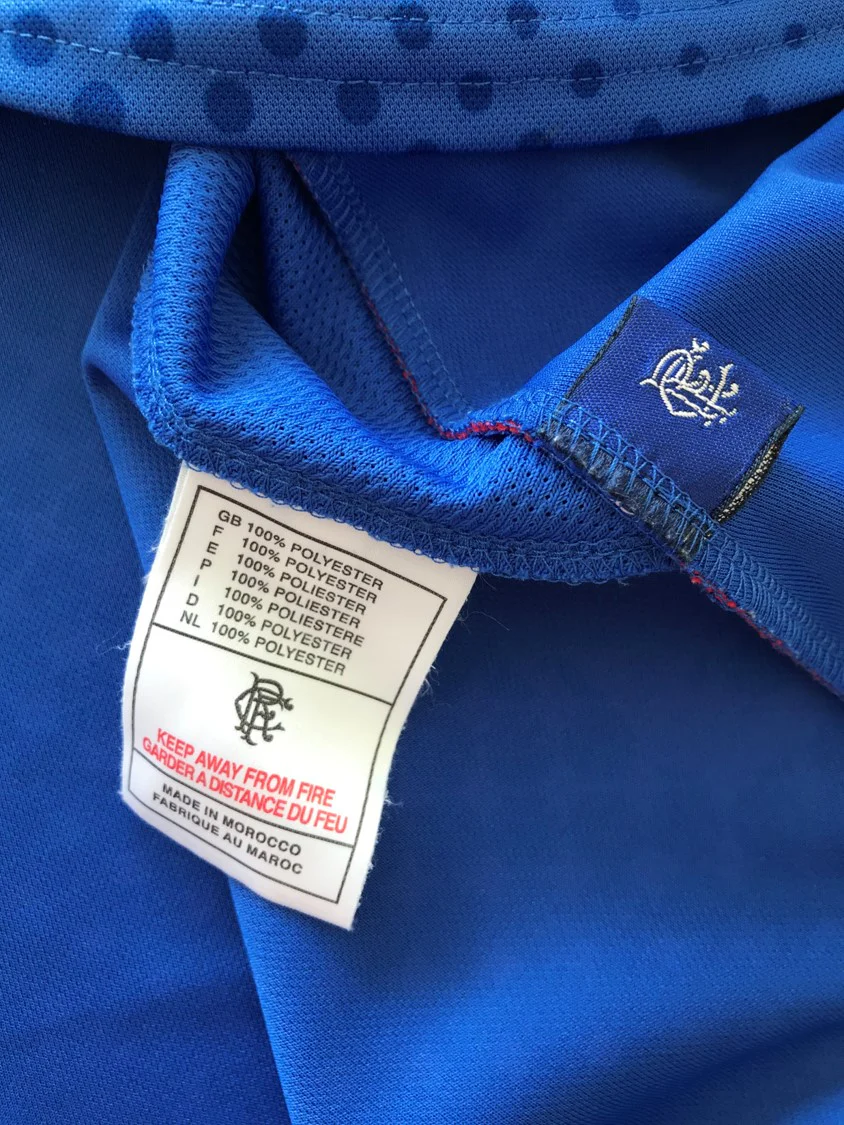 2002/03 Rangers Home Football Shirt Caniggia #7 (XL) - Image 6