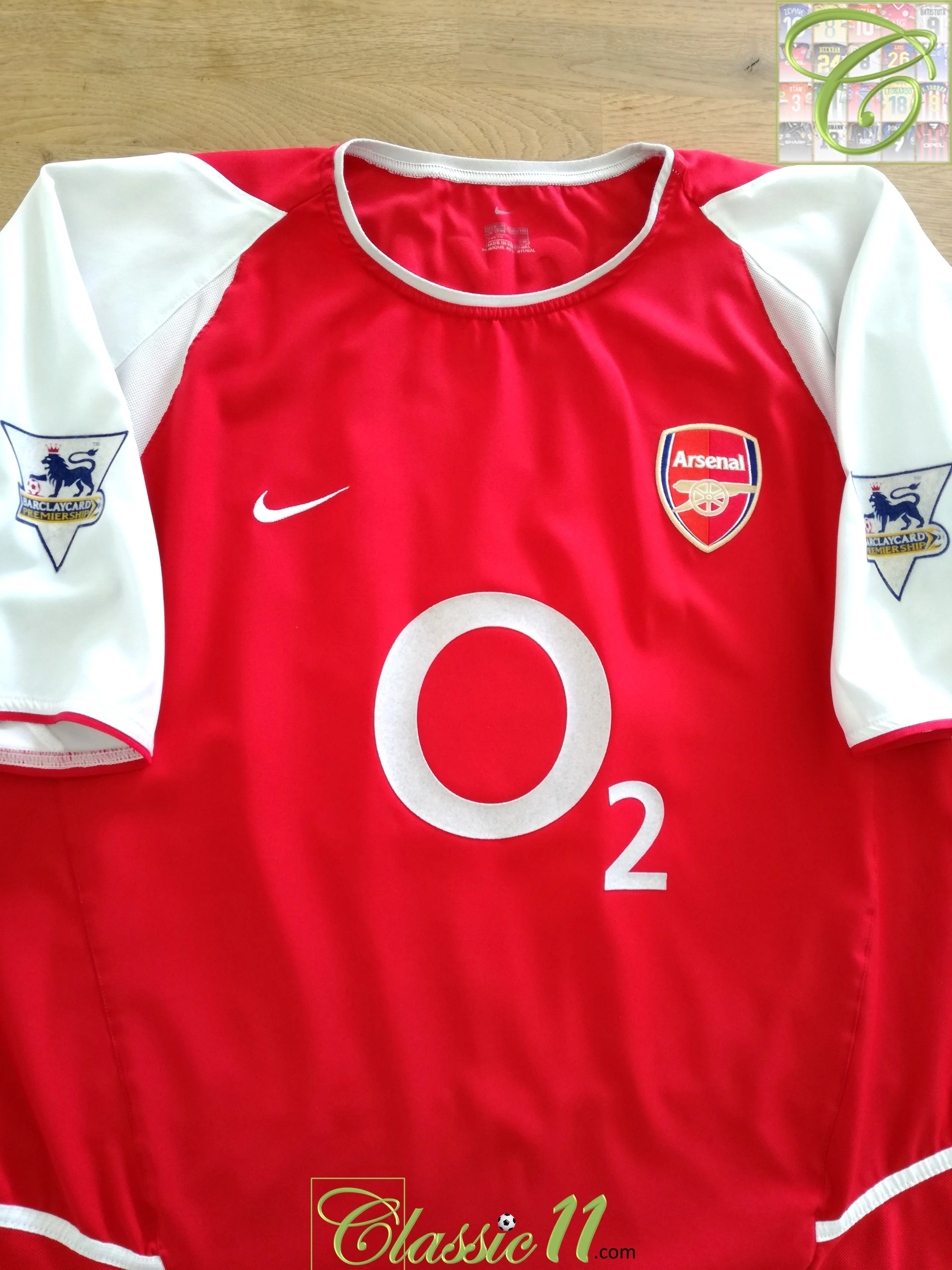 2003/04 Arsenal Home Premier League Football Shirt Bergkamp #10 (XXL) - Image 2