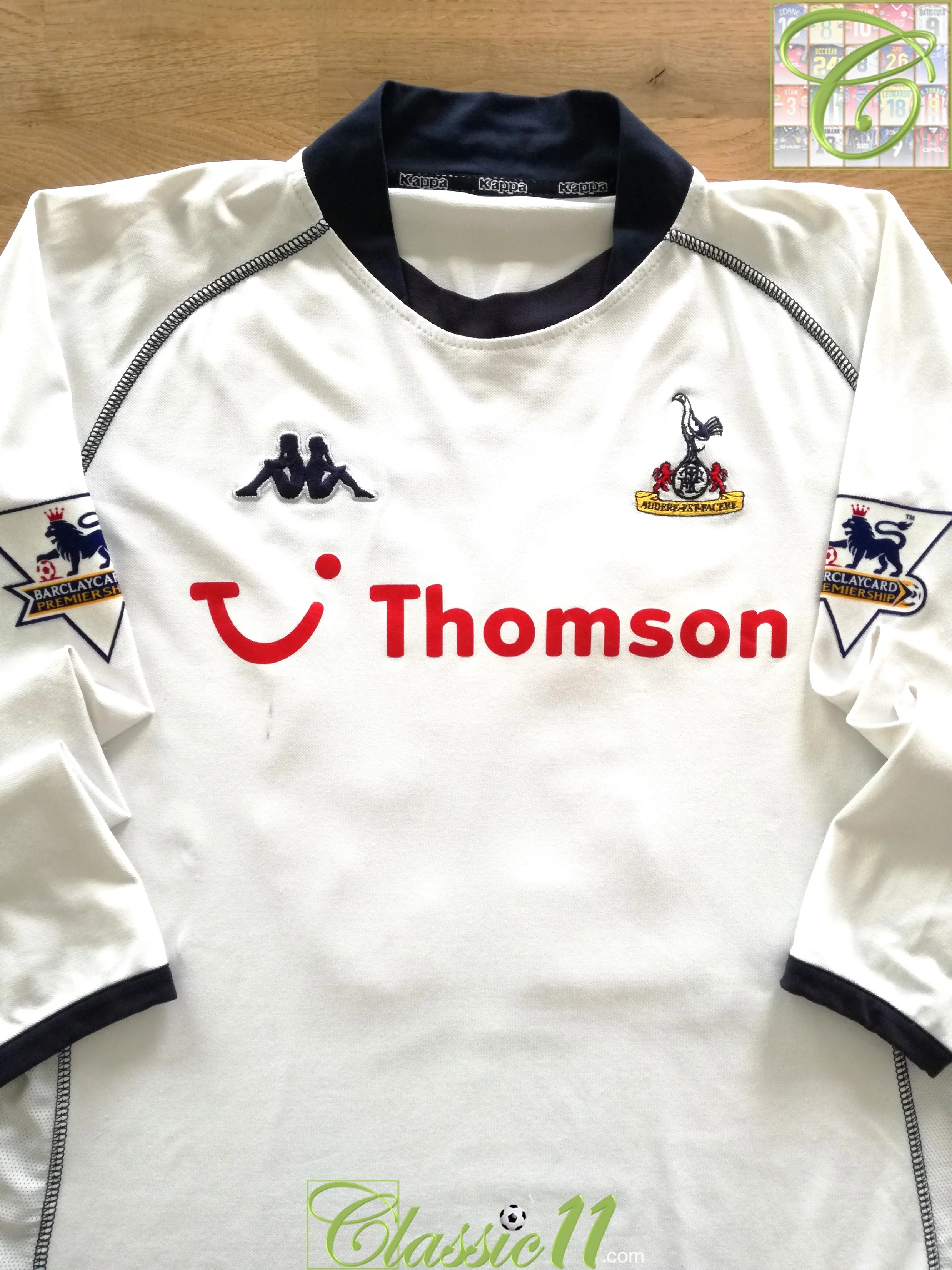 2003/04 Tottenham Home Premier League Match Worn Football Shirt. Davies #29 (XXL) - Image 2