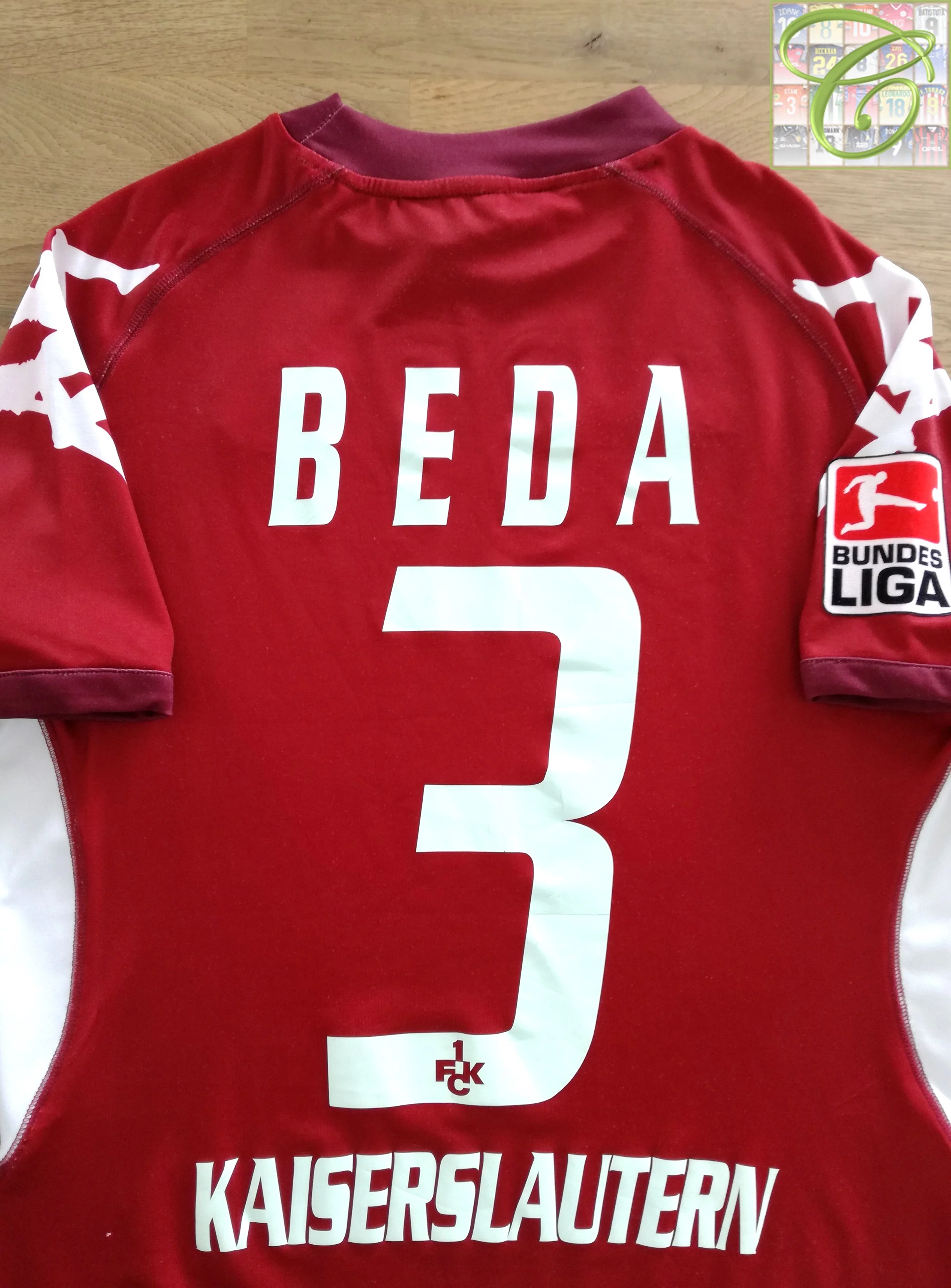 2006/07 1. FC Kaiserslautern Home Bundesliga Football Shirt Beda #3 (M)