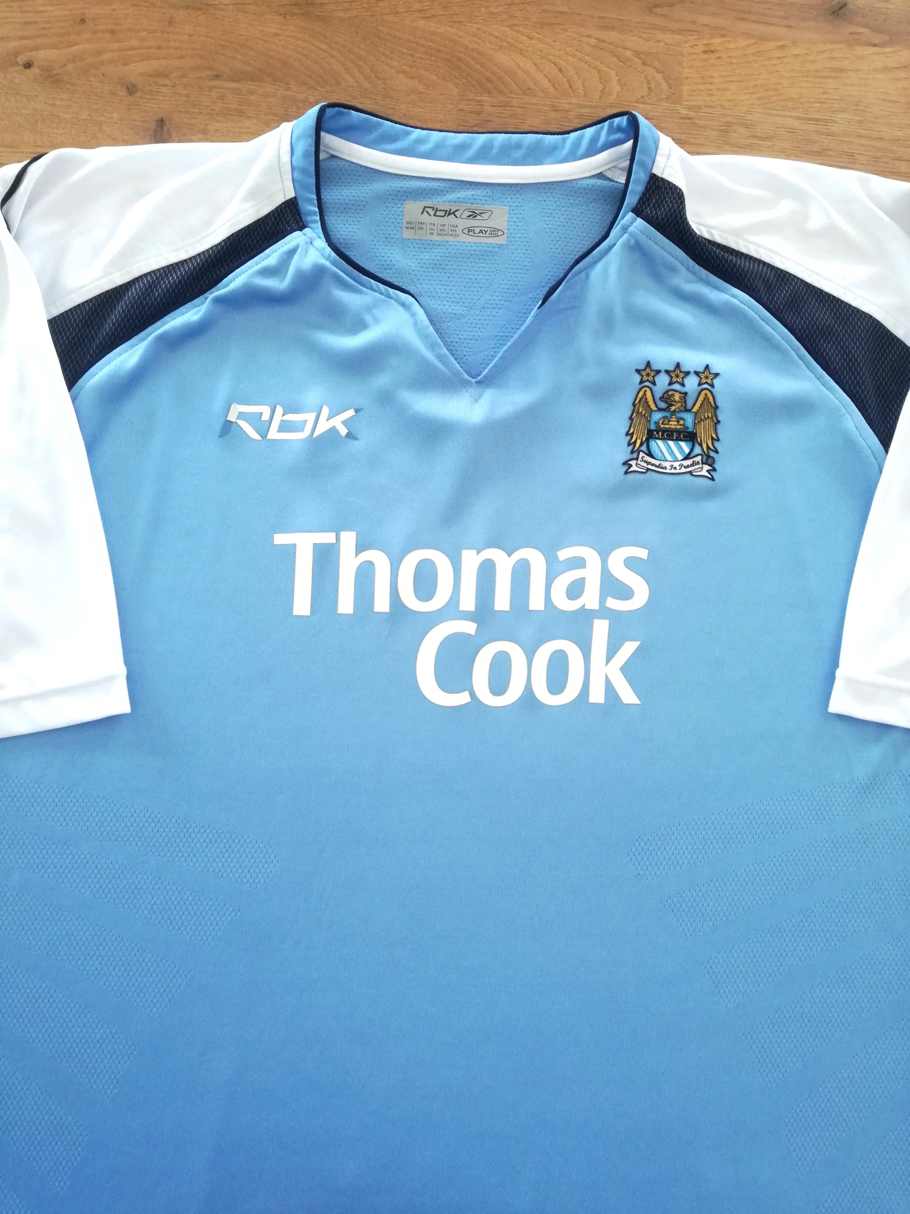 2006/07 Man City Home Football Shirt (XXL)