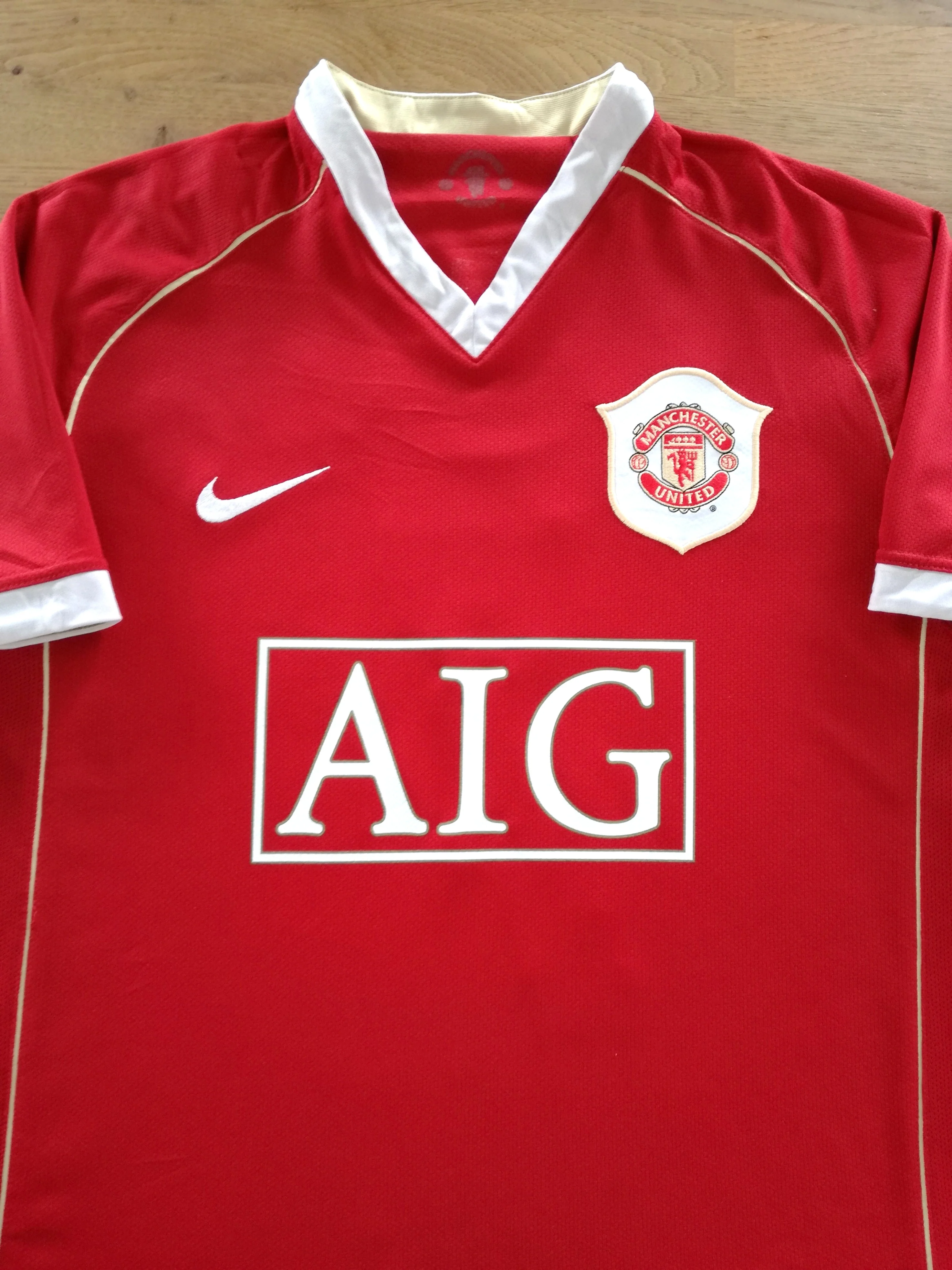 2006/07 Man Utd Home Football Shirt (M)