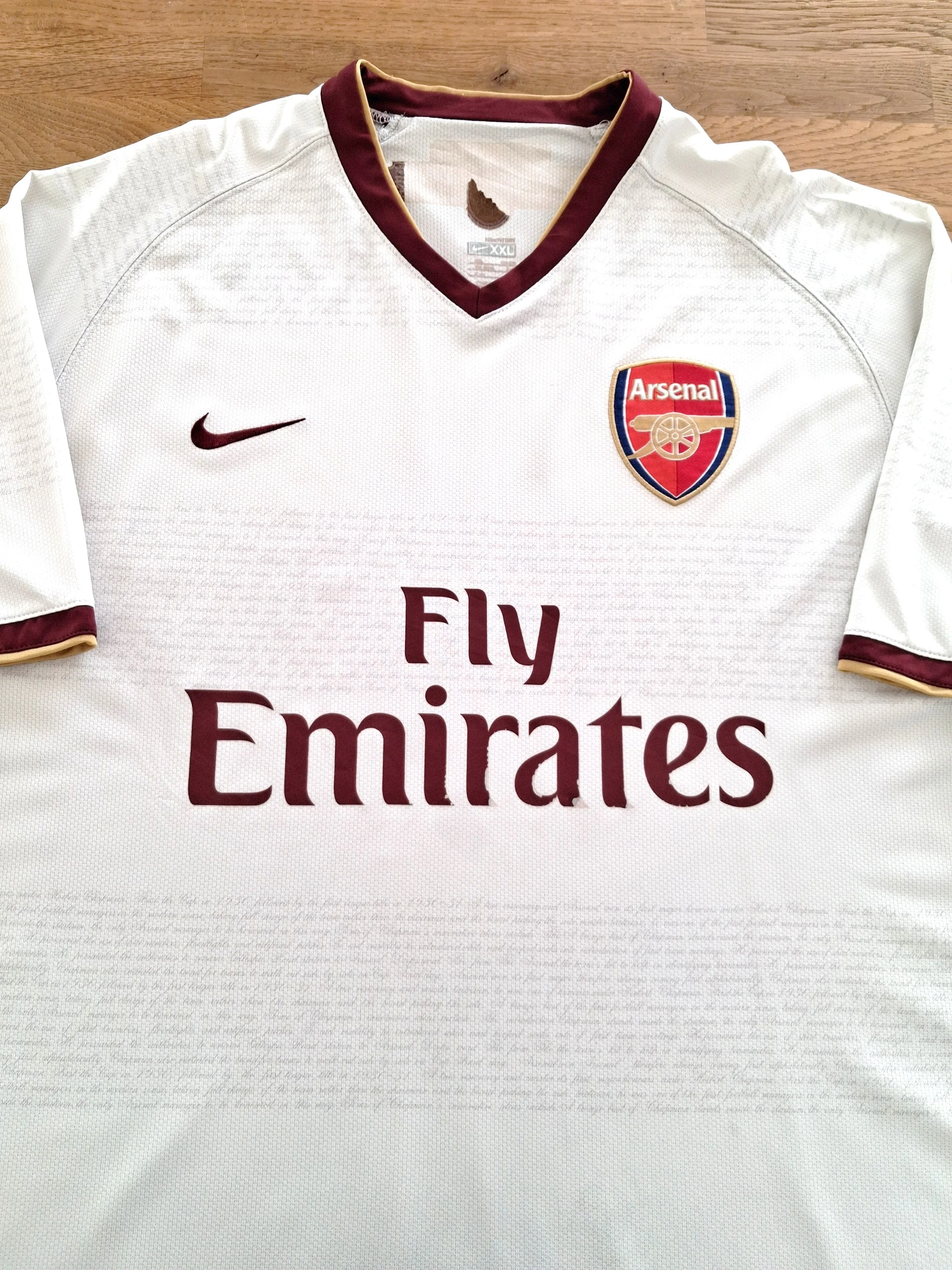 2007/08 Arsenal Away Football Shirt (XXL)