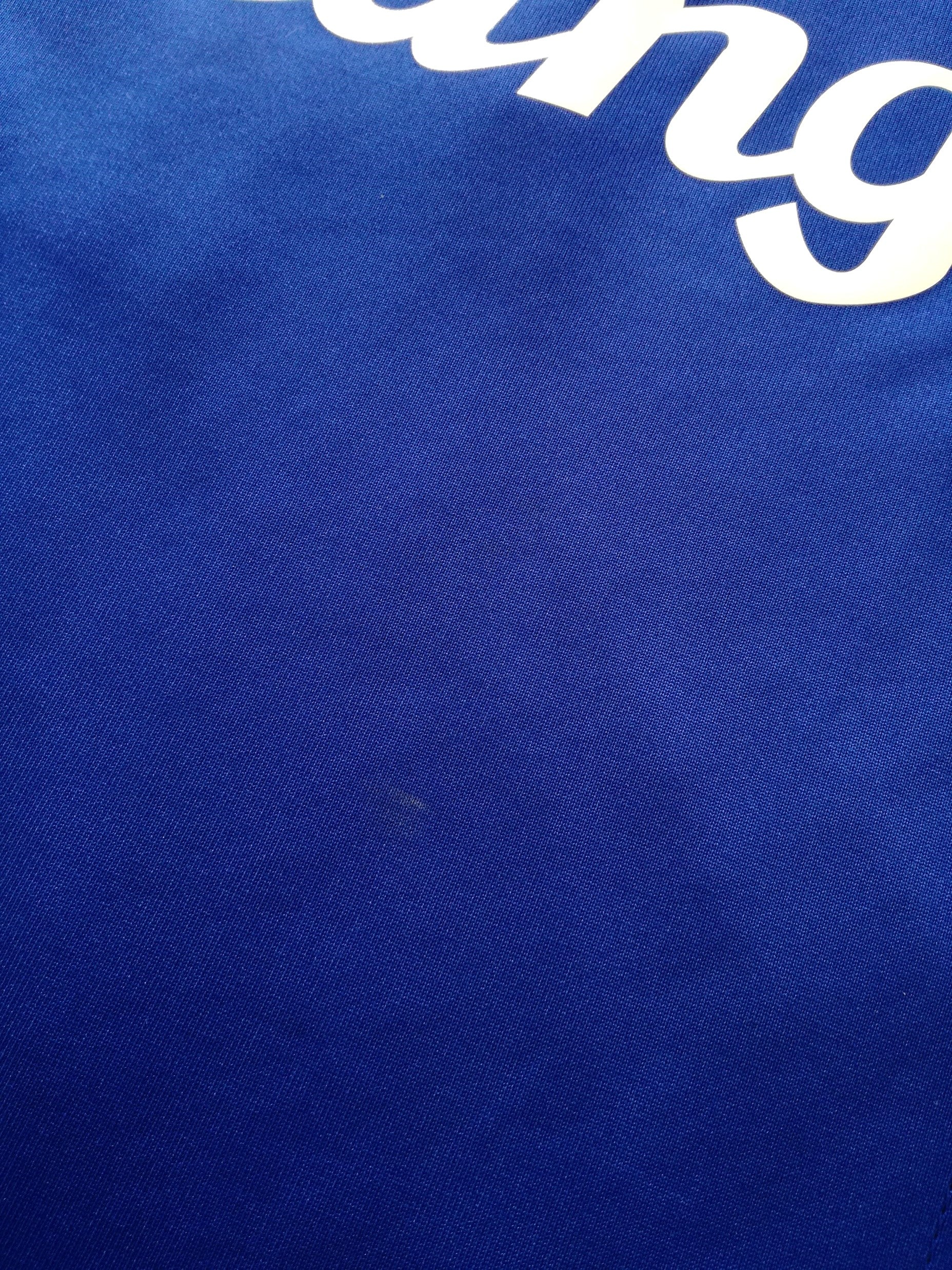 2007/08 Everton Home Match Issue Premier League Football Shirt Yobo #4 (Signed) (XXL) - Image 6