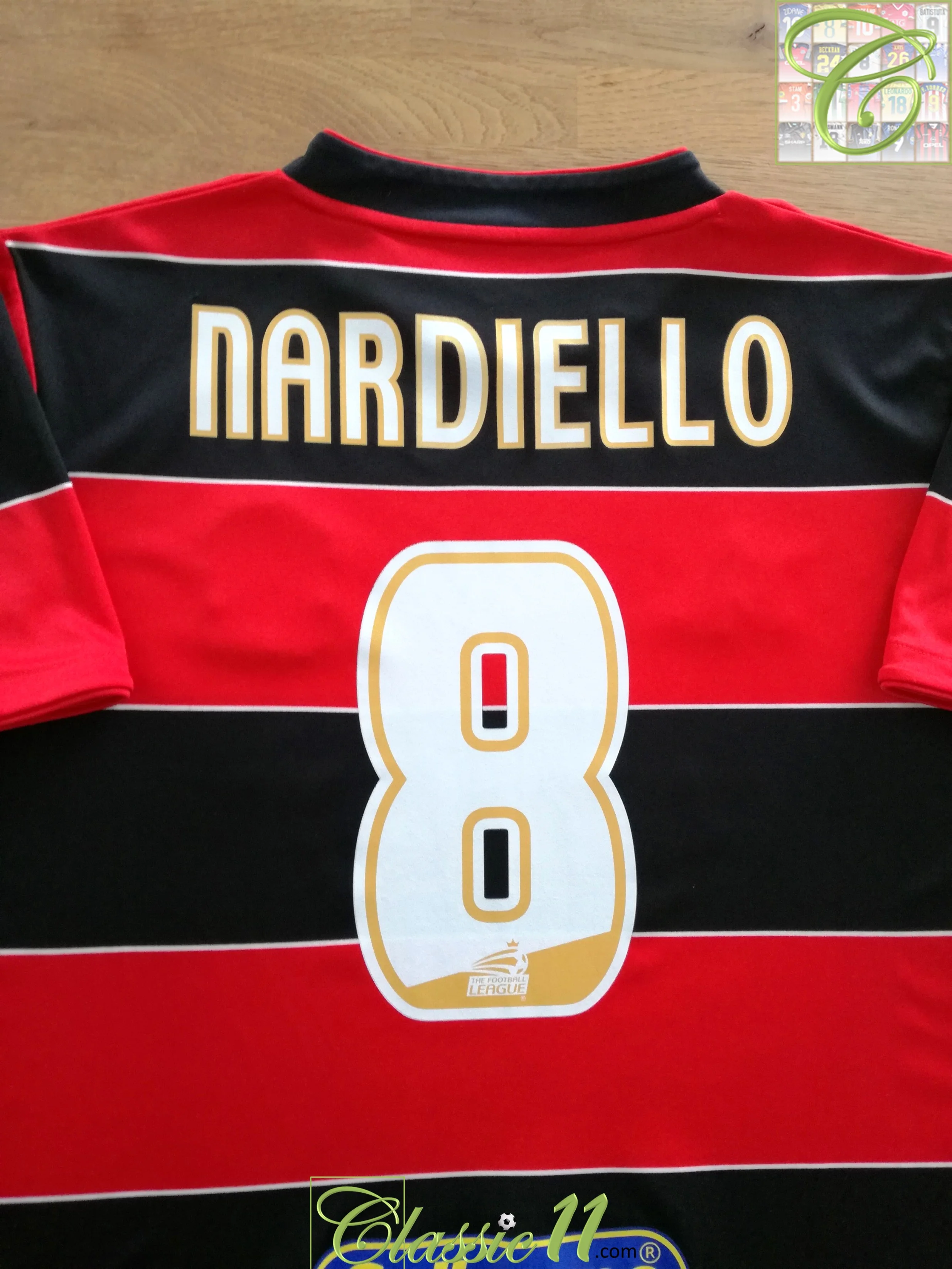 2007/08 QPR Away Football League Shirt Nardiello #8 (M)