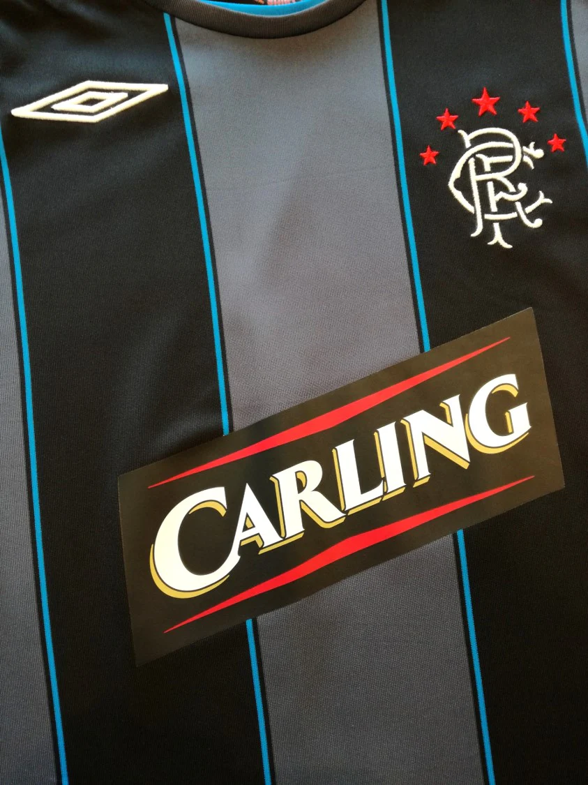 2007/08 Rangers 3rd SPL Football Shirt Naismith #18 (Kids) - Image 3