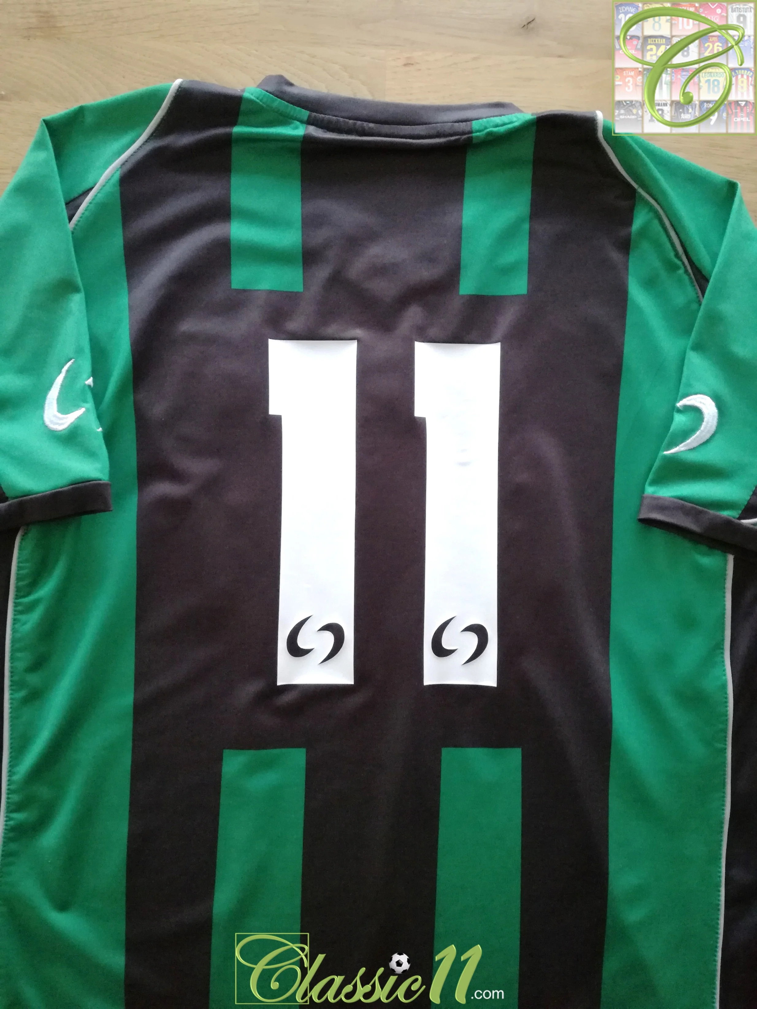 2007/08 U.S. Sassuolo Home Football Shirt #11 (M)