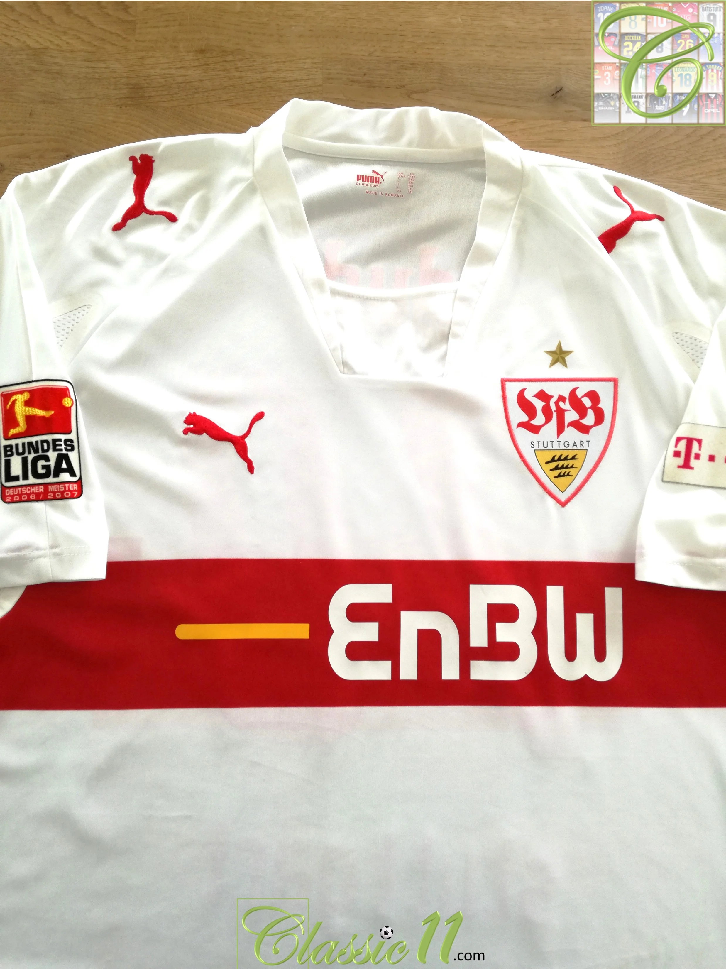 2007/08 VfB Stuttgart Home Bundesliga Player Issue Football Shirt Dudi #70 (3XL) - Image 2