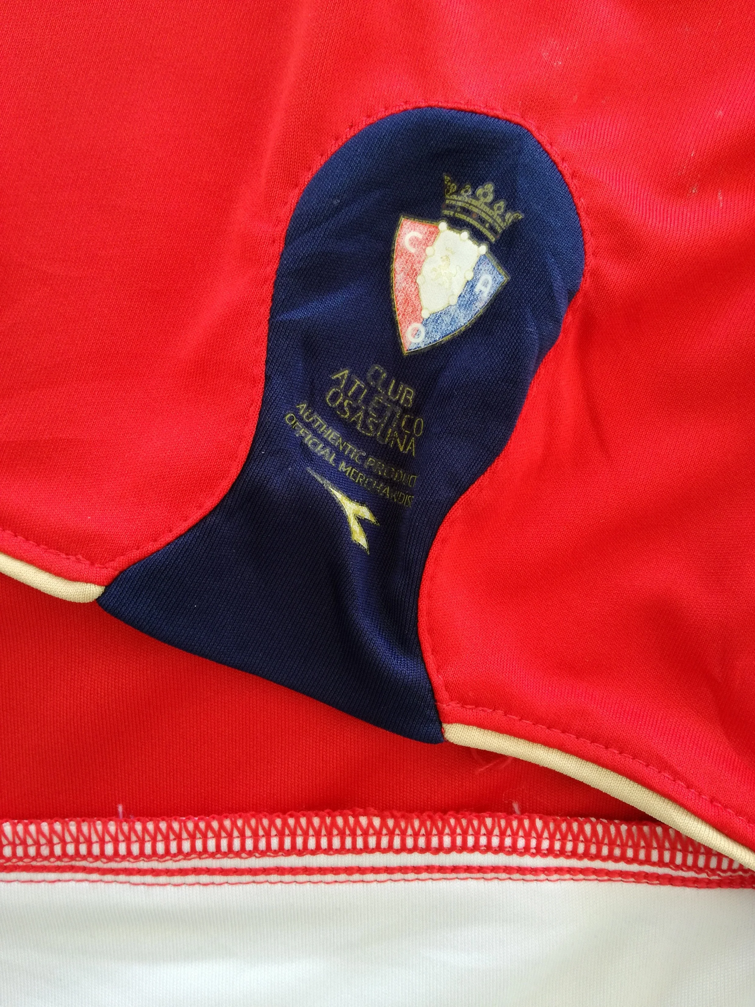 2008/09 Osasuna Home La Liga Football Shirt. (XL) - Image 7