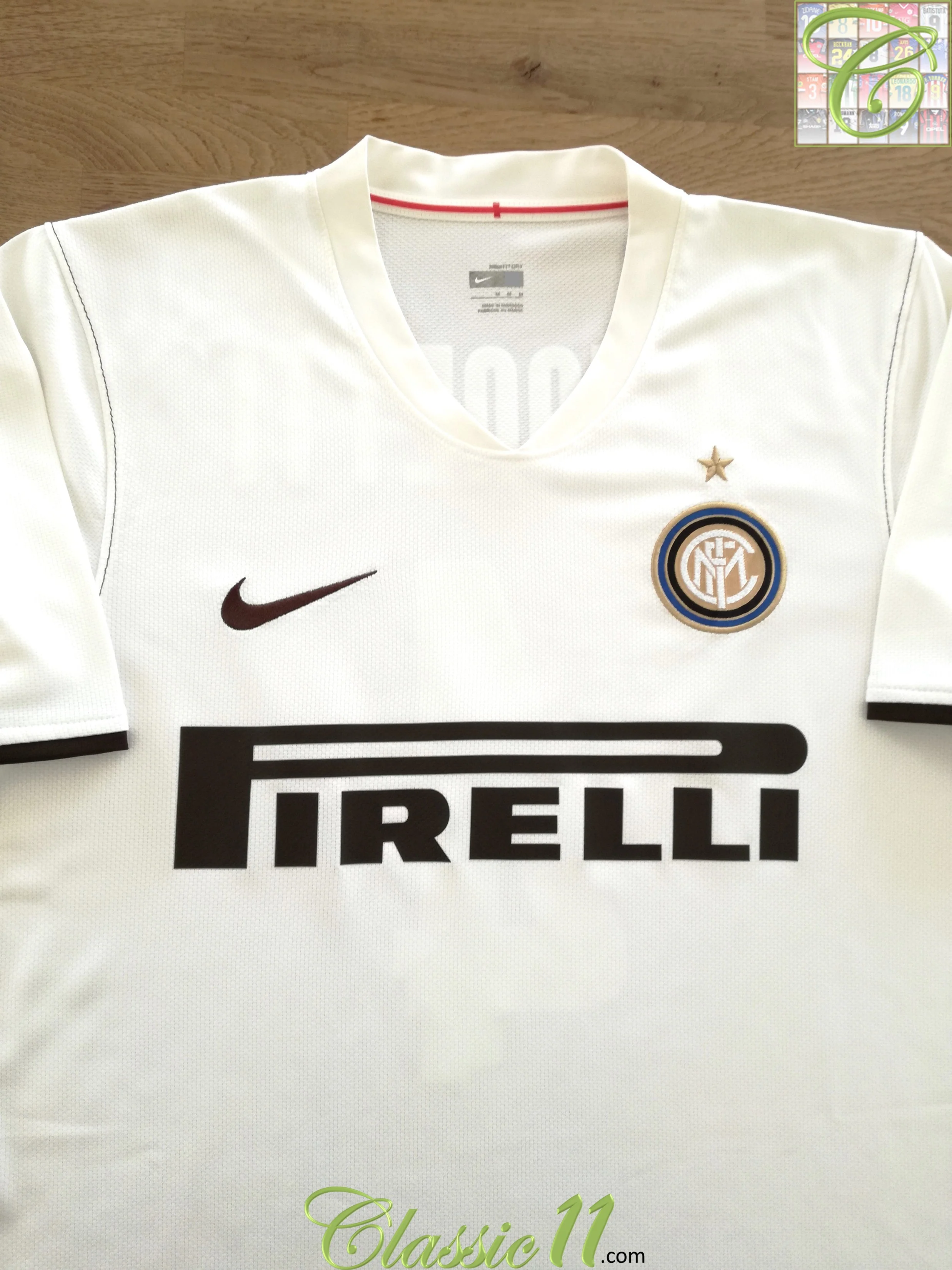2008/09 Internazionale Away Football Shirt. J. Zanetti #4 (M) - Image 2
