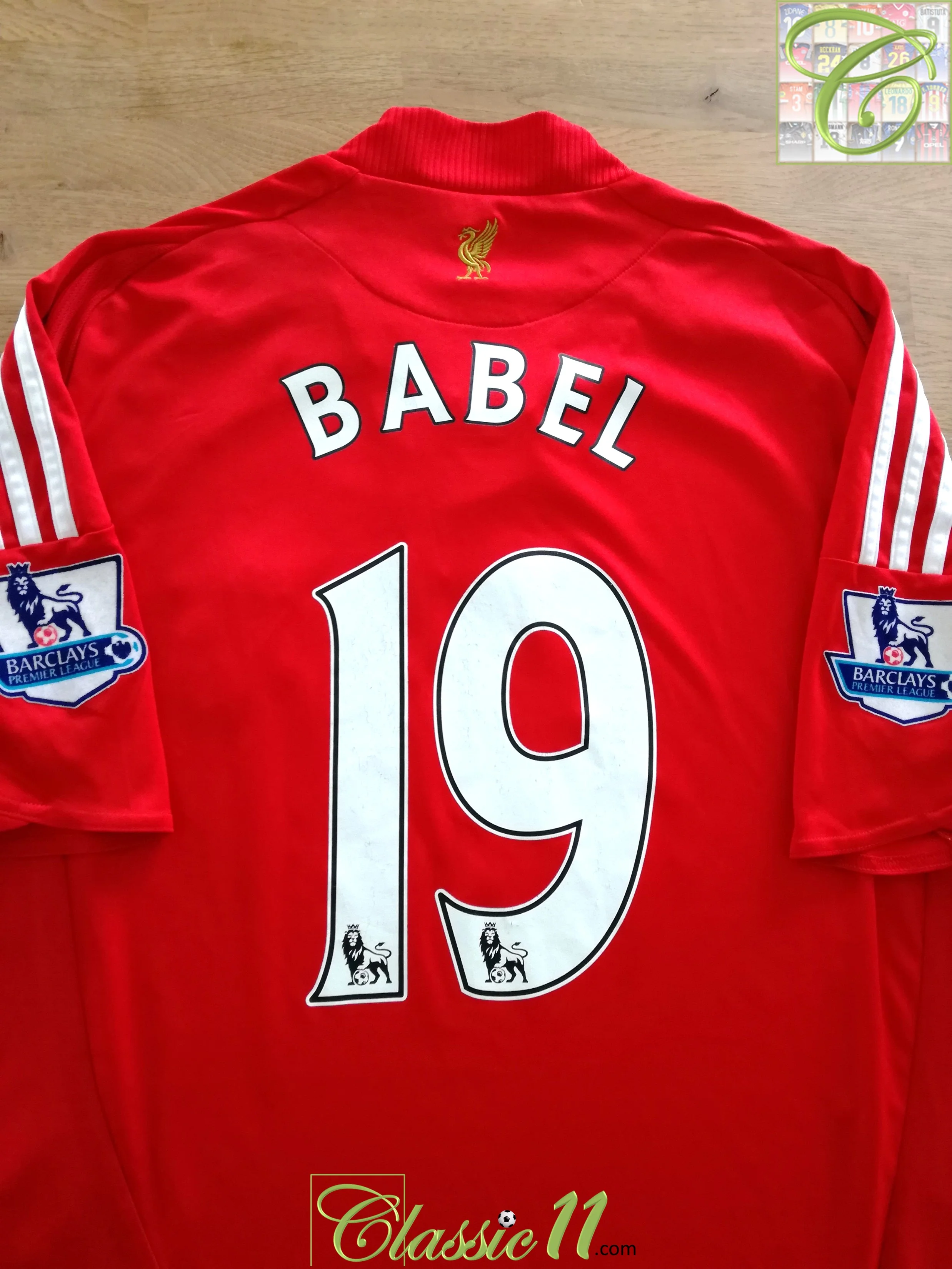 2008/09 Liverpool Home Premier League Football Shirt Babel #19 (L)