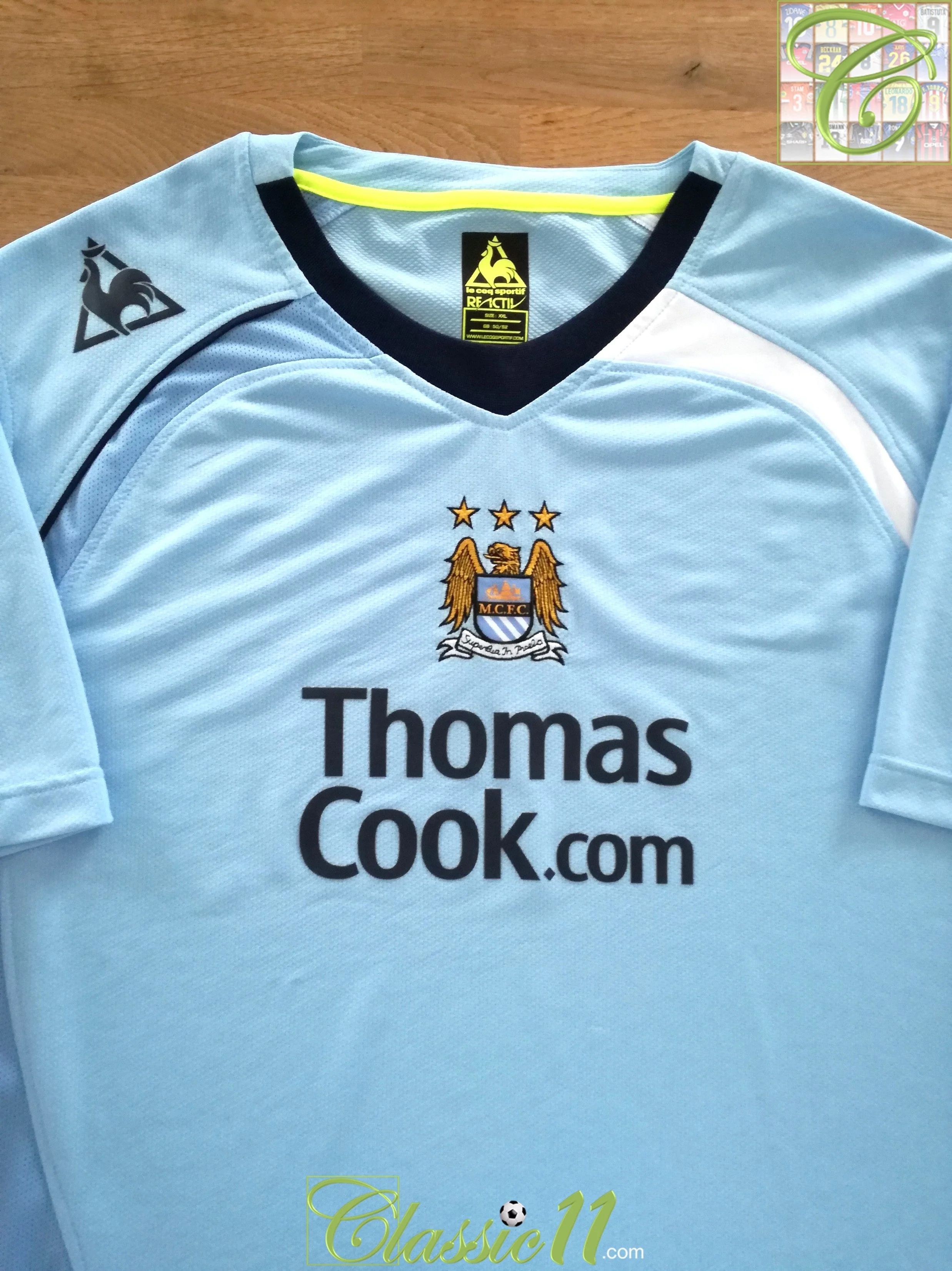2008/09 Man City Home Football Shirt (W) (Size 8)