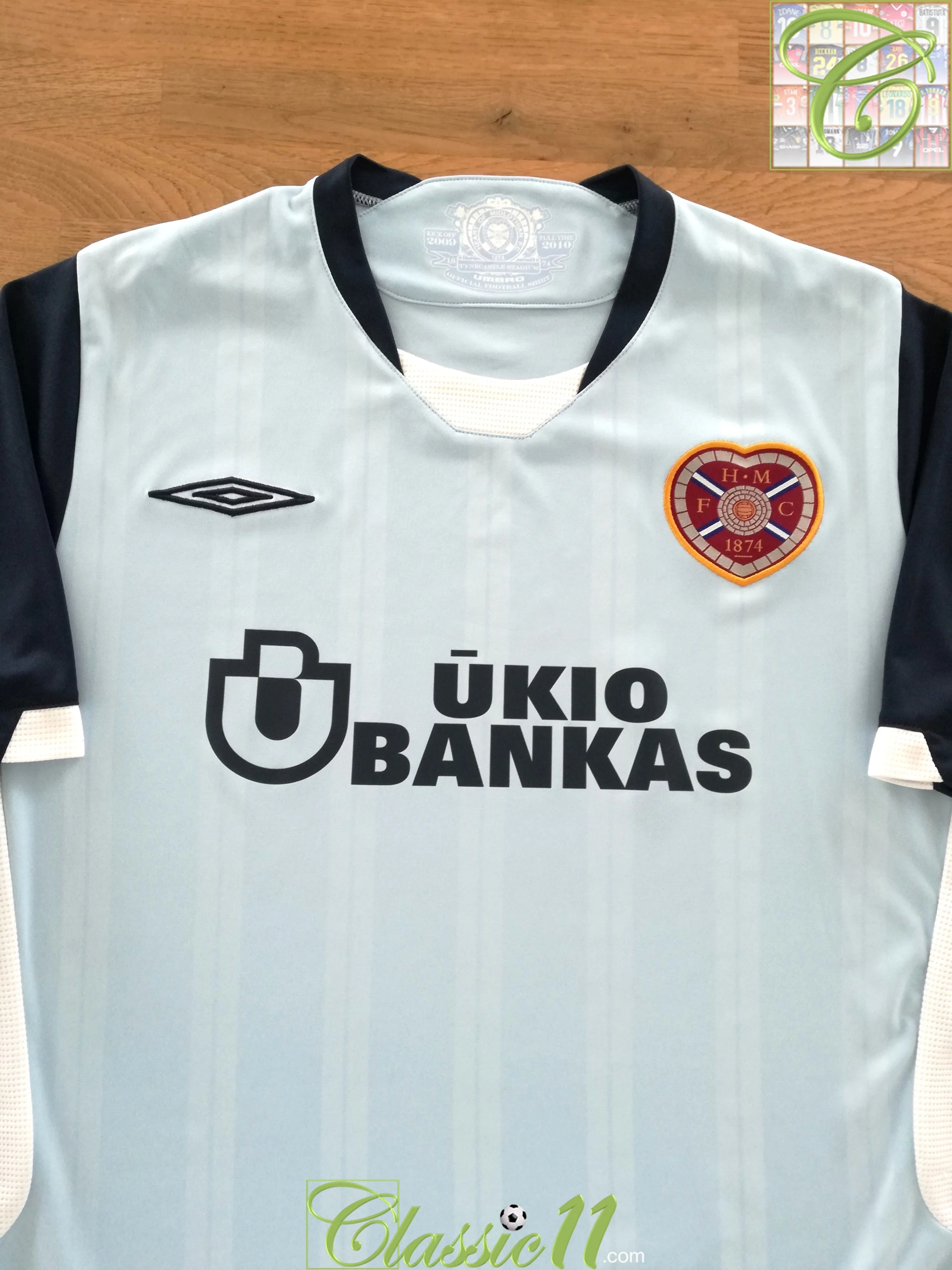 2009/10 Hearts Away Football Shirt (L)