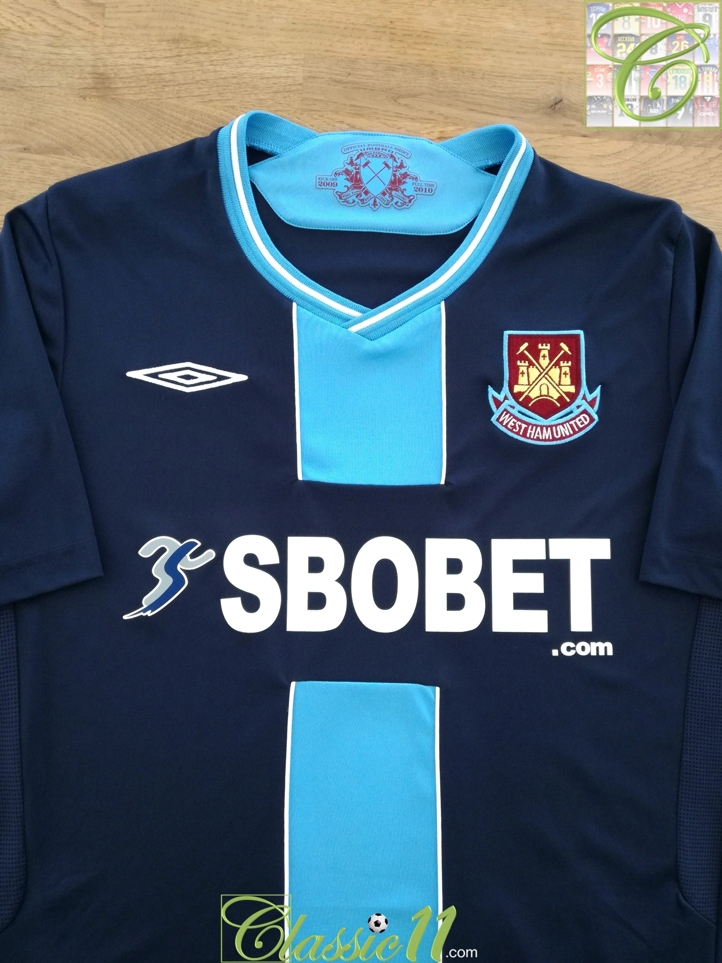 2009/10 West Ham Away Football Shirt (XXL)