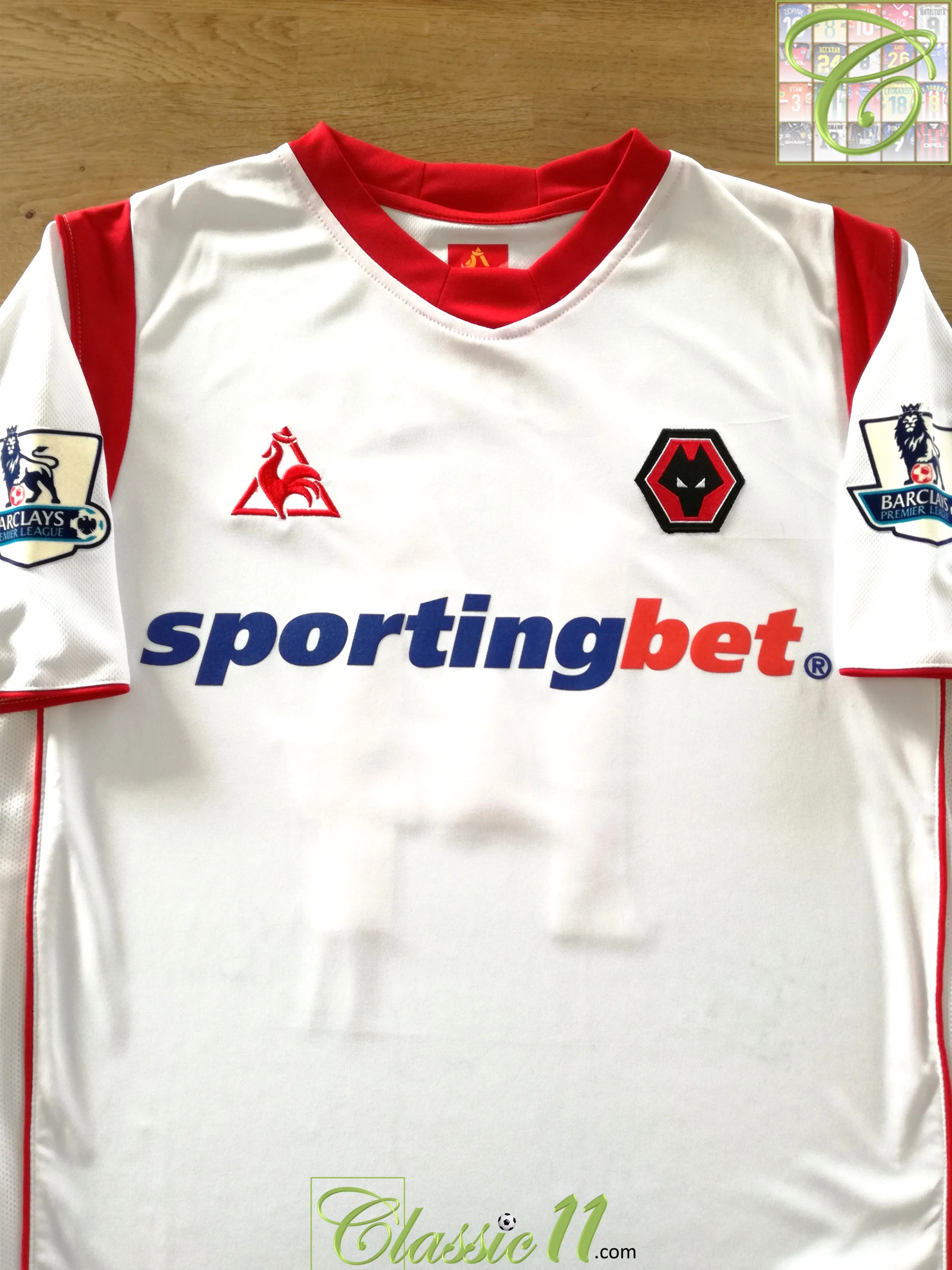 2009/10 Wolves Away Premier League Football Shirt Jones #14 (Signed) (L) - Image 2